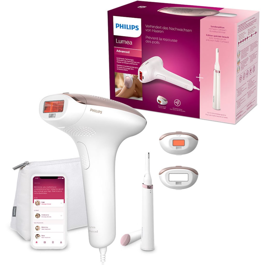 Philips IPL-Haarentferner »Lumea S7000 BRI921/00«, 250000 Lichtimpulse, 2 Aufsätze (Körper und Gesicht), inkl. Präzisionstrimmer