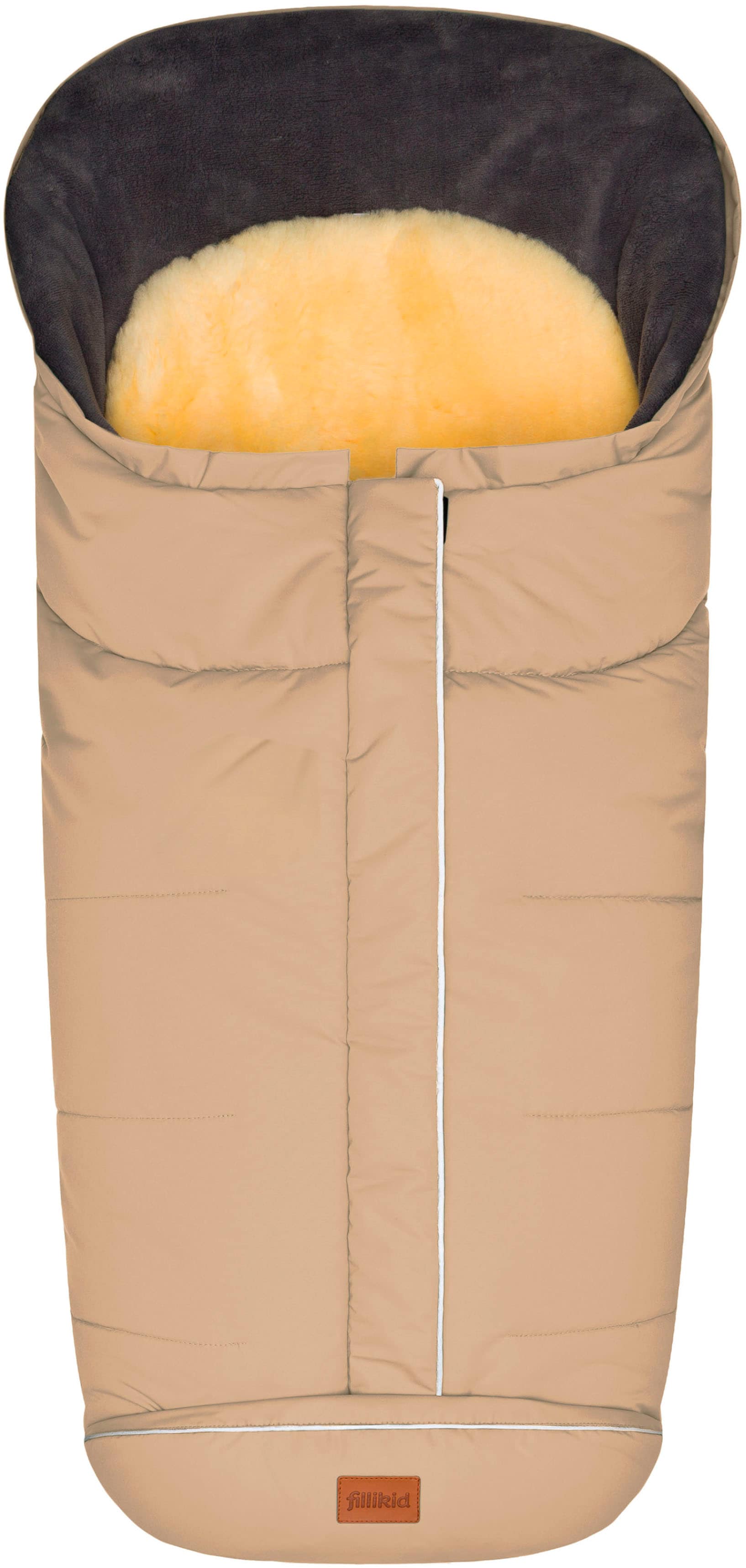 Fillikid Fußsack "Nanga Lammfell, Winterfußsack" mit herausnehmbarer Lammfellauflage