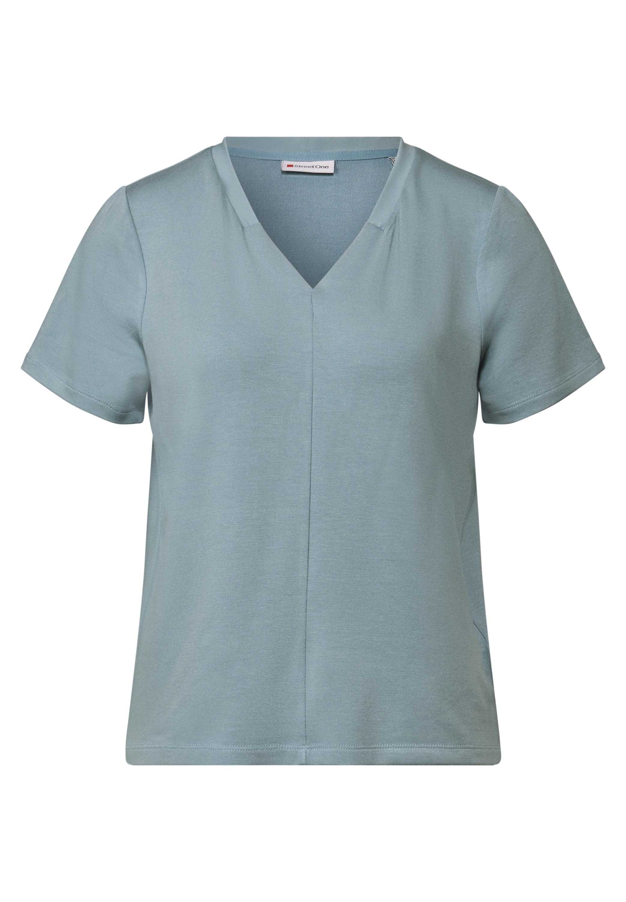 STREET ONE V-Shirt, aus Viskose-Stretch