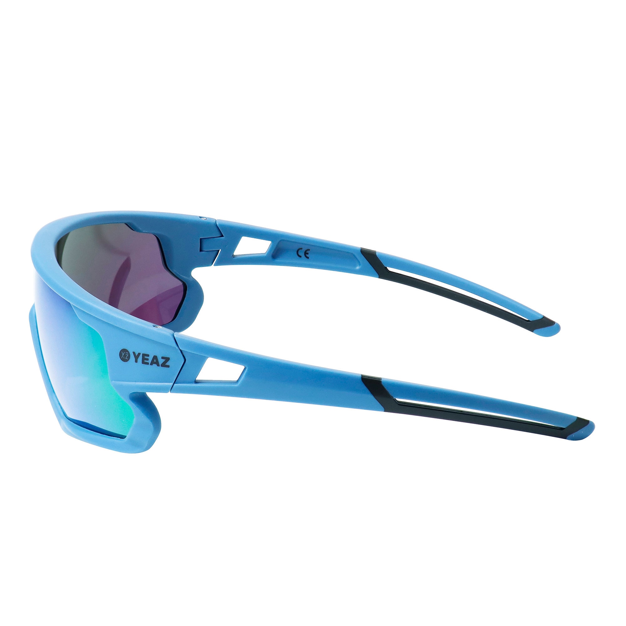 YEAZ Sportbrille »Sport-Sonnenbrille Cyan Blue/Green SUNRISE«