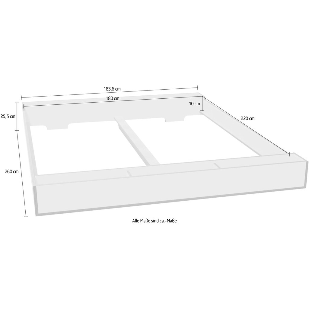 Müller SMALL LIVING Futonbett »MAUDE Bett«, Überlänge 220 cm