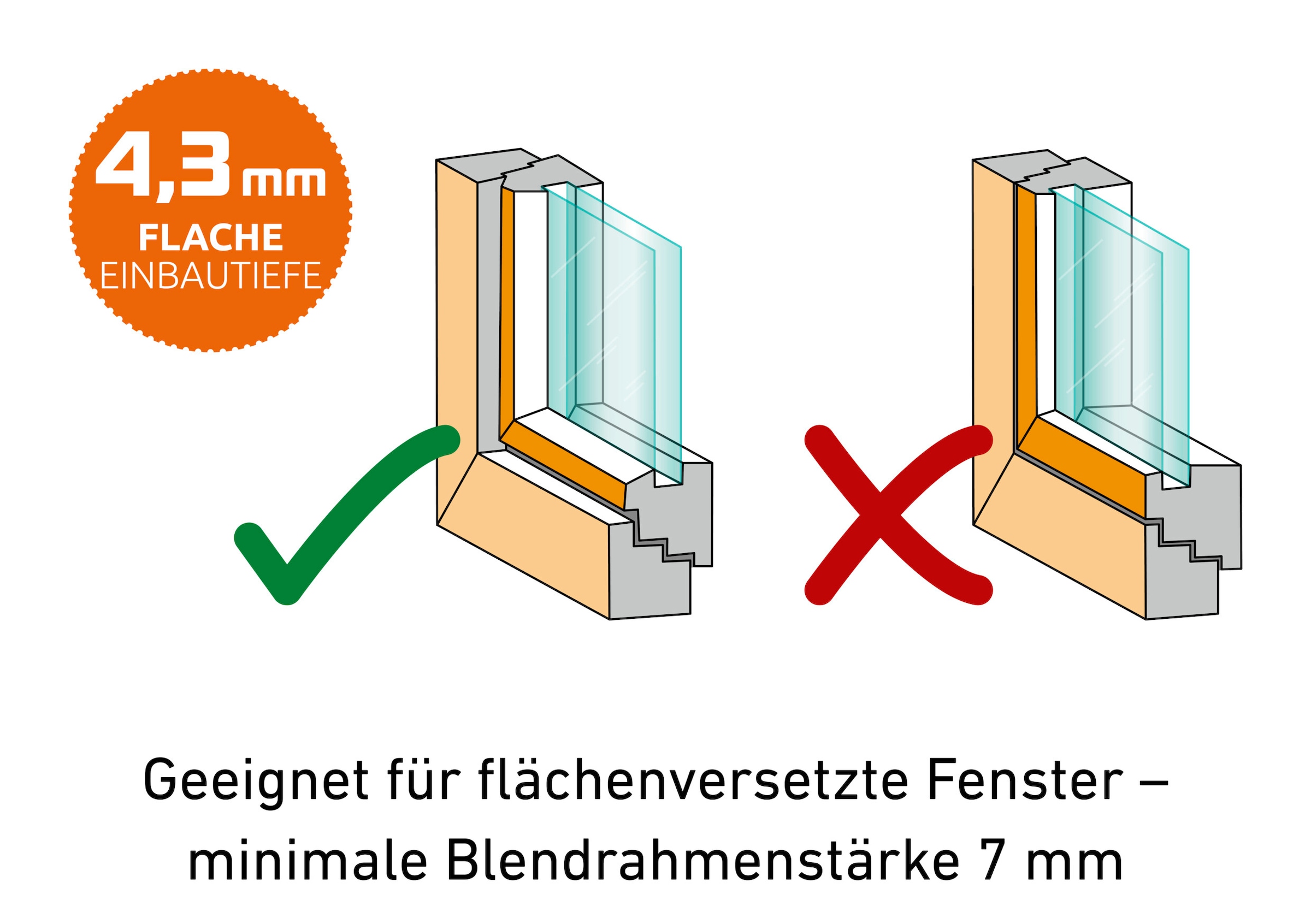 Windhager Insektenschutz-Fensterrahmen »Ultra Flat Fenster«, BxH: 120x150 cm