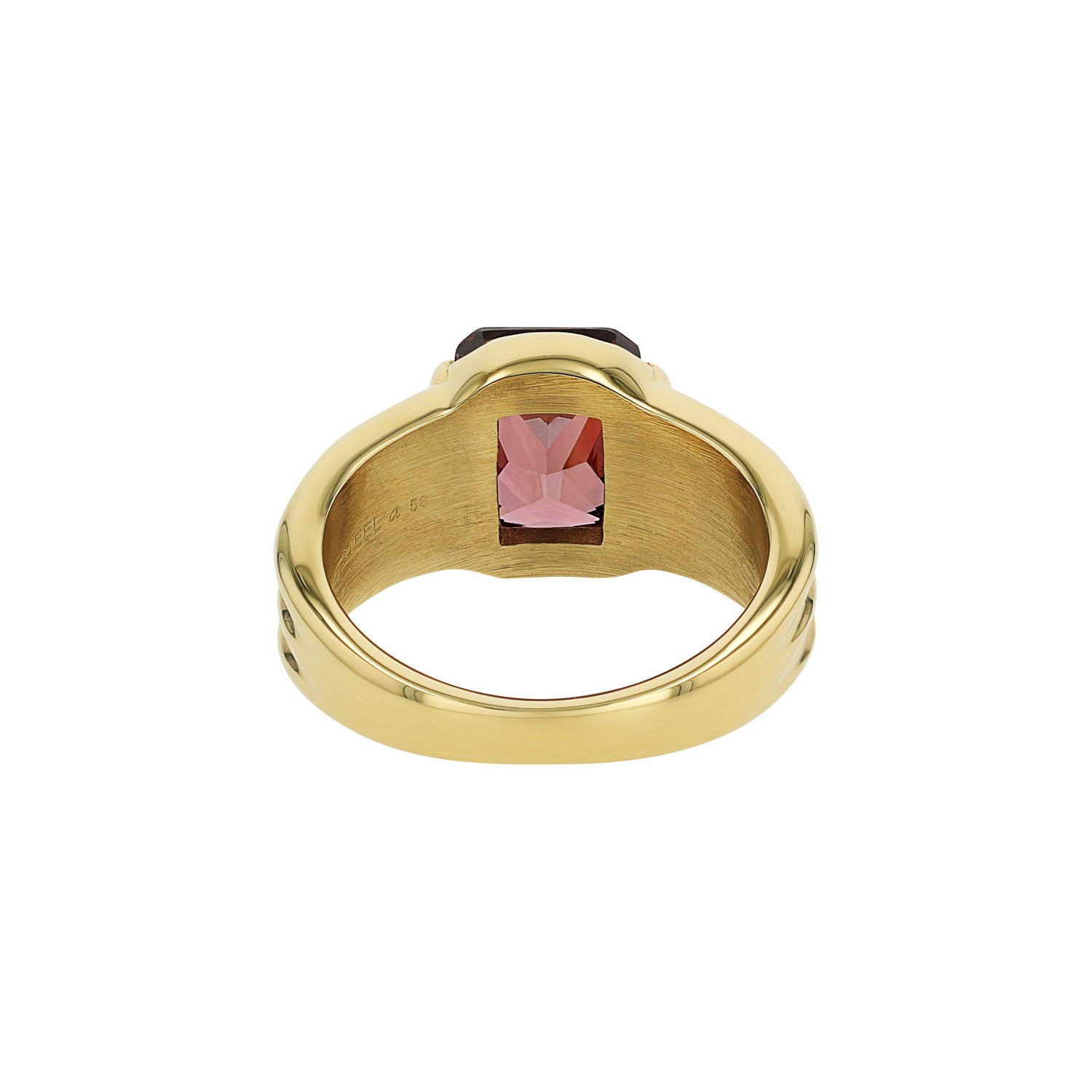Joop! Fingerring JOOP "Schmuck, Geschenk" Gr. 58, gelbgoldfarben, lila, Fingerringe, Damen, 58, Edelstahl, 3mm, Fingerring, mit Zirkonia (synth.) 2