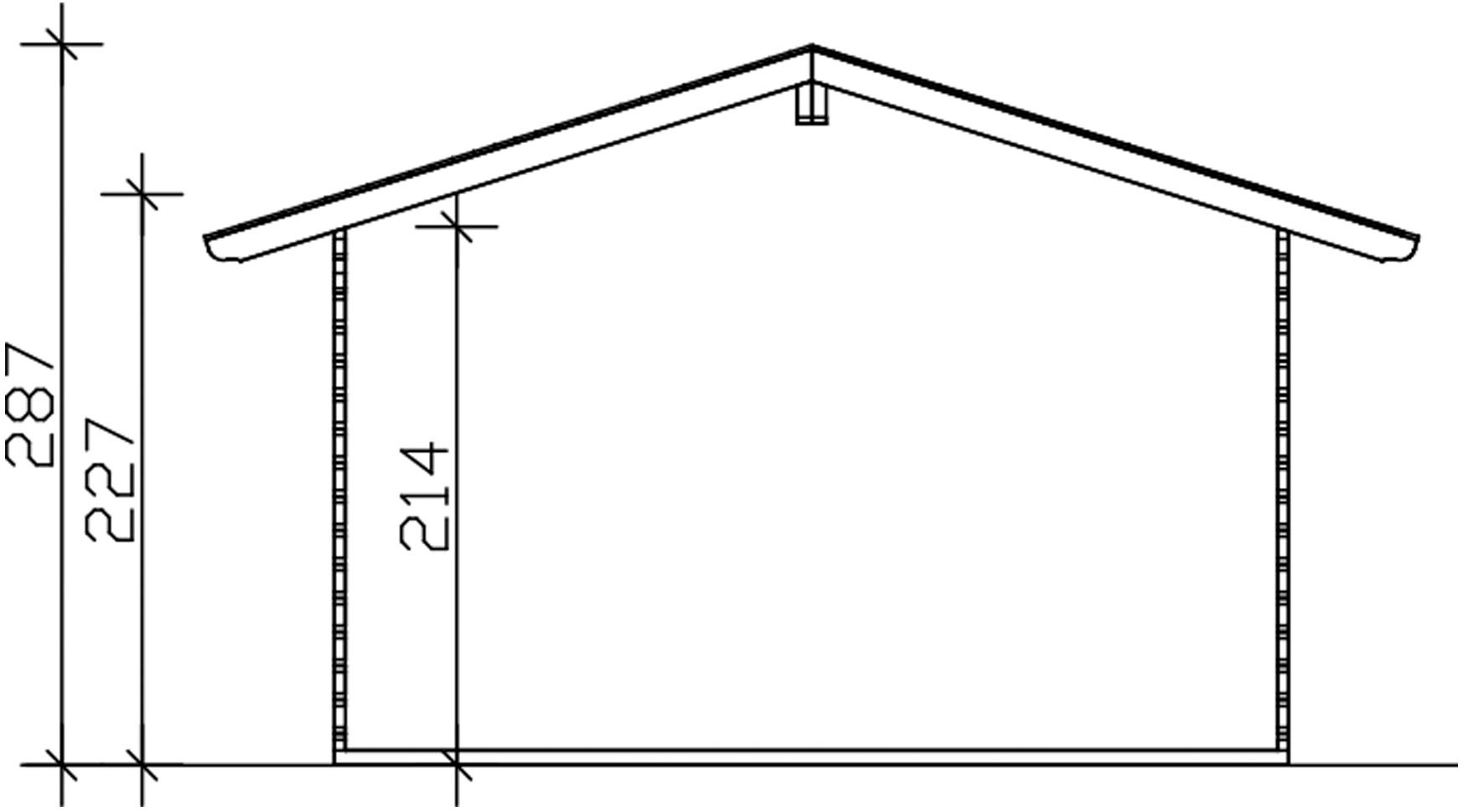 Skanholz Gartenhaus »Davos 1«