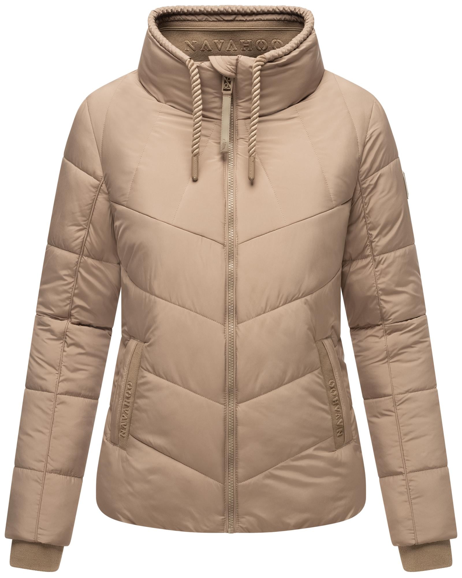 Navahoo Steppjacke "Liebesfee 14" ohne Kapuze gesteppte Damenjacke mit wattiertem Stehkragen