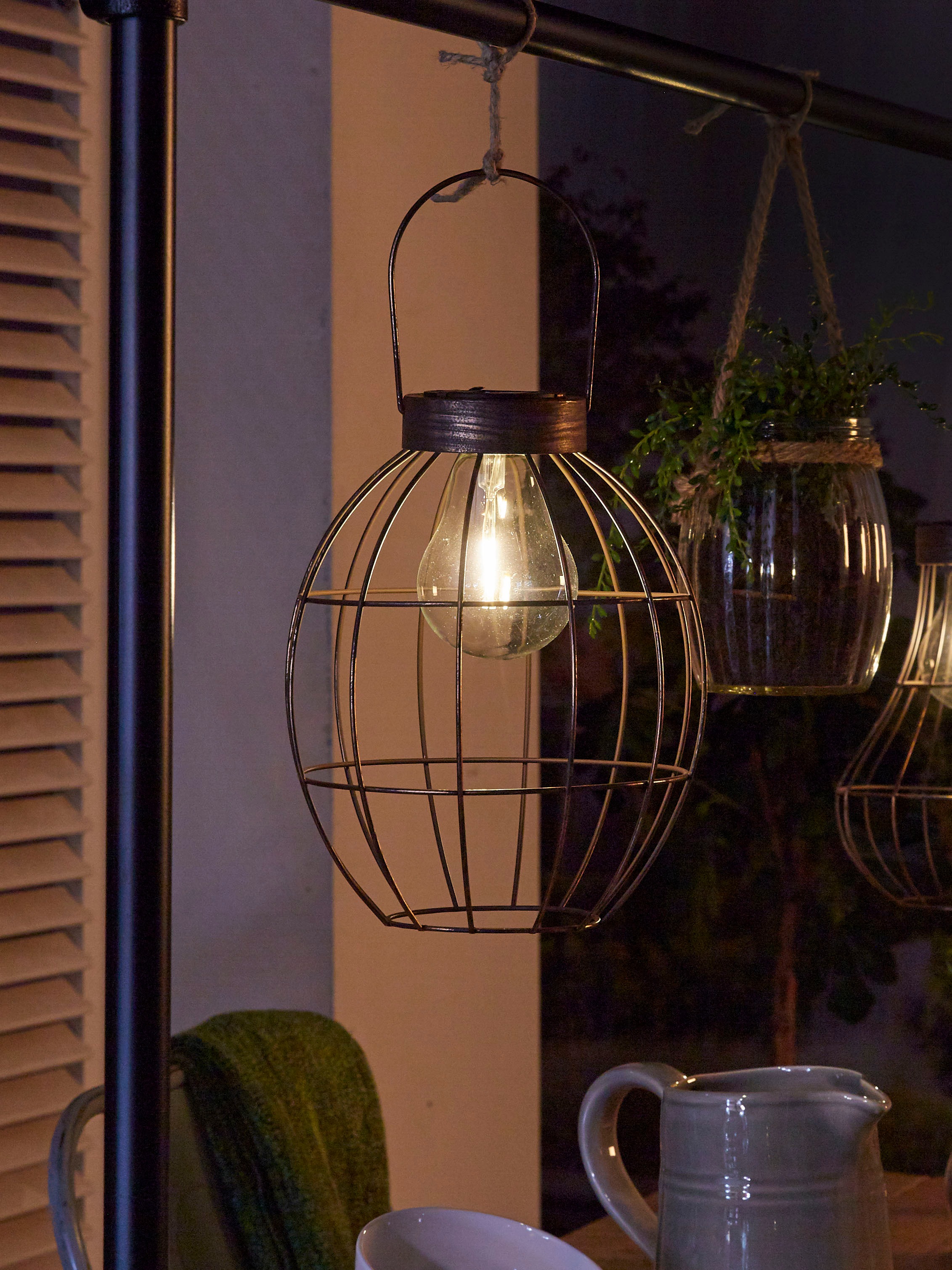 Thumbnail - LUXFORM Außen-Tischleuchte "Solar-Hängeleuchte - Sheffield - LED" LED-Modul 1 Stk. Dekorative Pendelleuchte