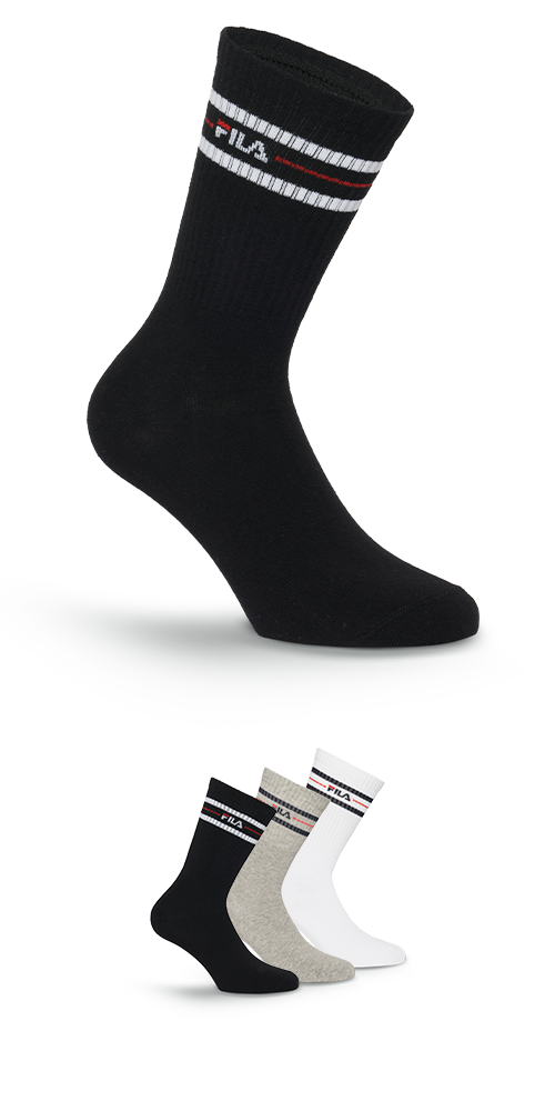 Fila Socken "UNISEX LIFESTYLE PLAIN SOCKS" 3 Paar, 3 Paar tlg. mit Logo-Sch günstig online kaufen