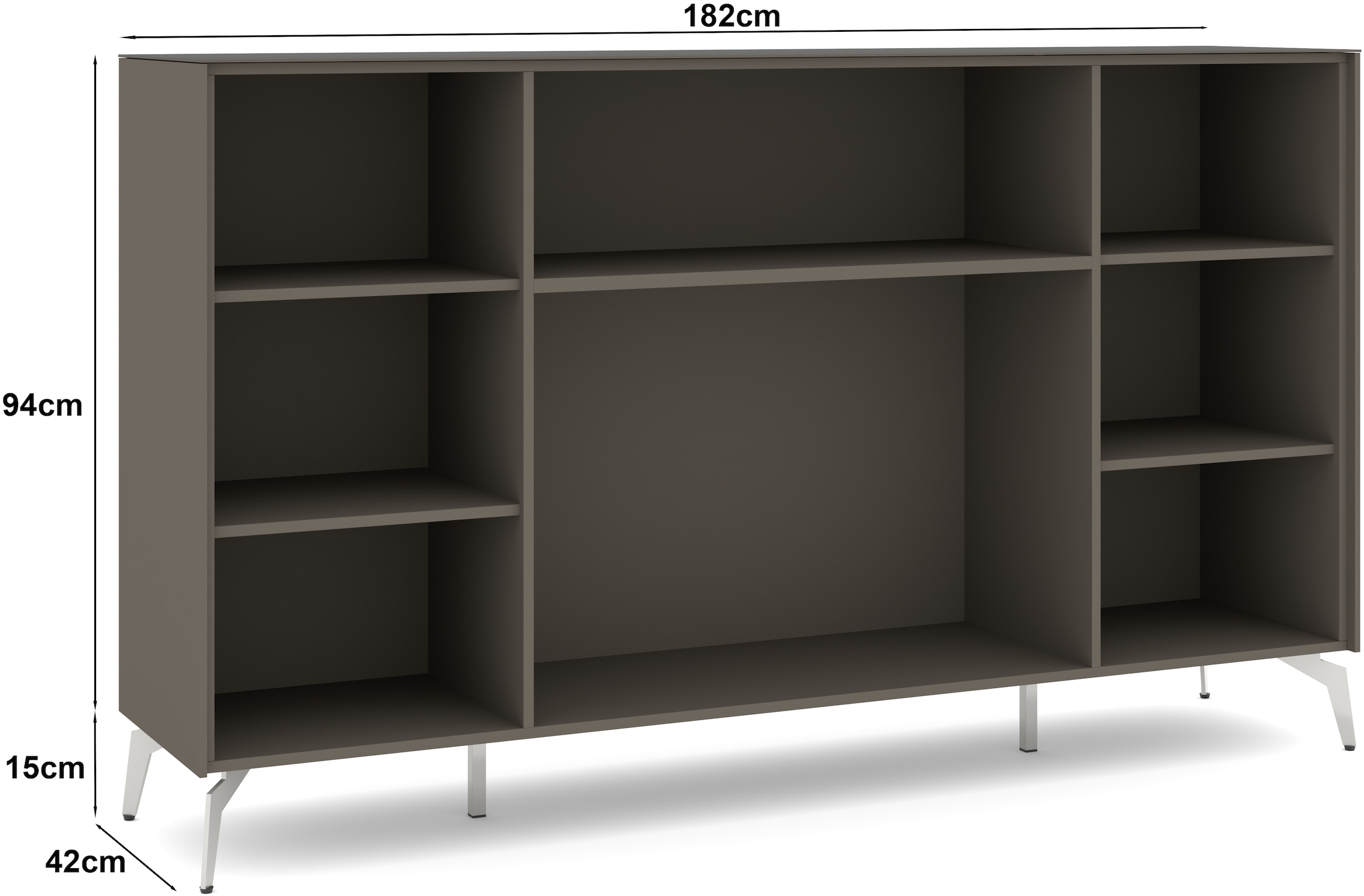 set one by Musterring Sideboard »Reno« 1 Stk. tlg. Mit Winkelfuß in diversen Farben, 109 cm Höhe & Farbauswahl