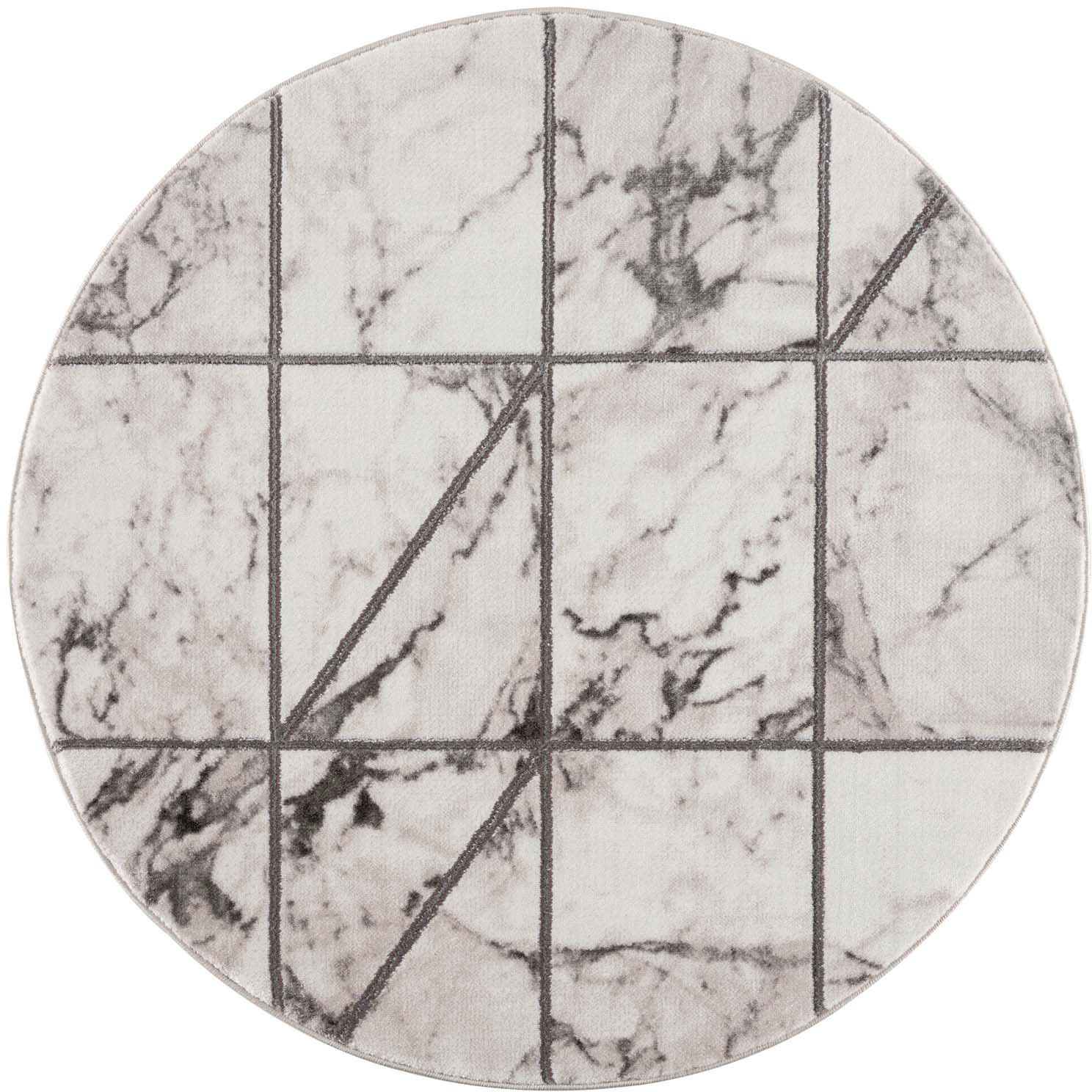 Carpet City Teppich "Noa 9288" rund 11 mm Höhe Kurzflor, Modern, Weicher Fo günstig online kaufen