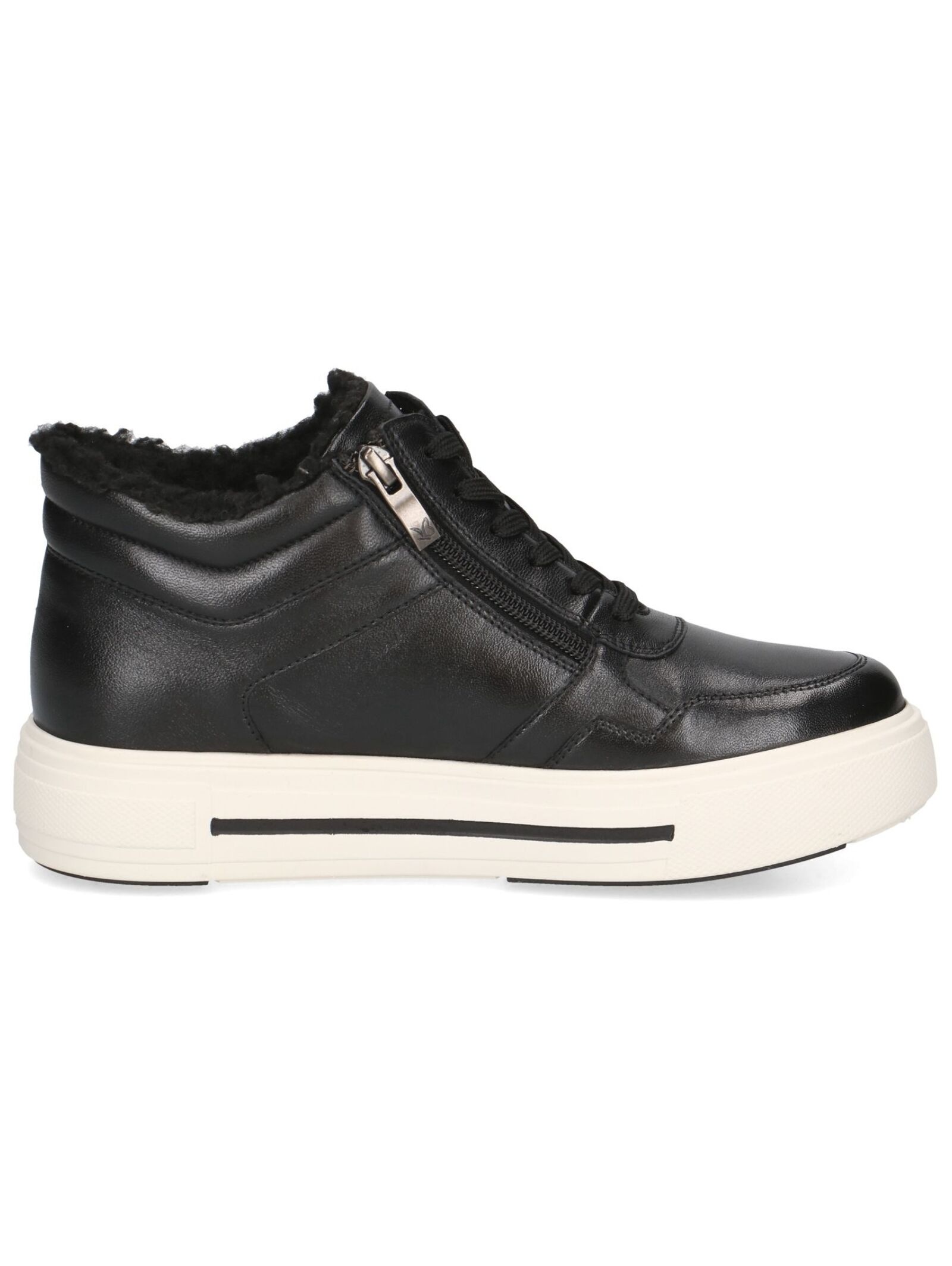 Schnürstiefelette CAPRICE "Caprice Stiefelette Leder", Damen, Gr. 39, schwarz, Leder, Schuhe Schnürstiefelette 6