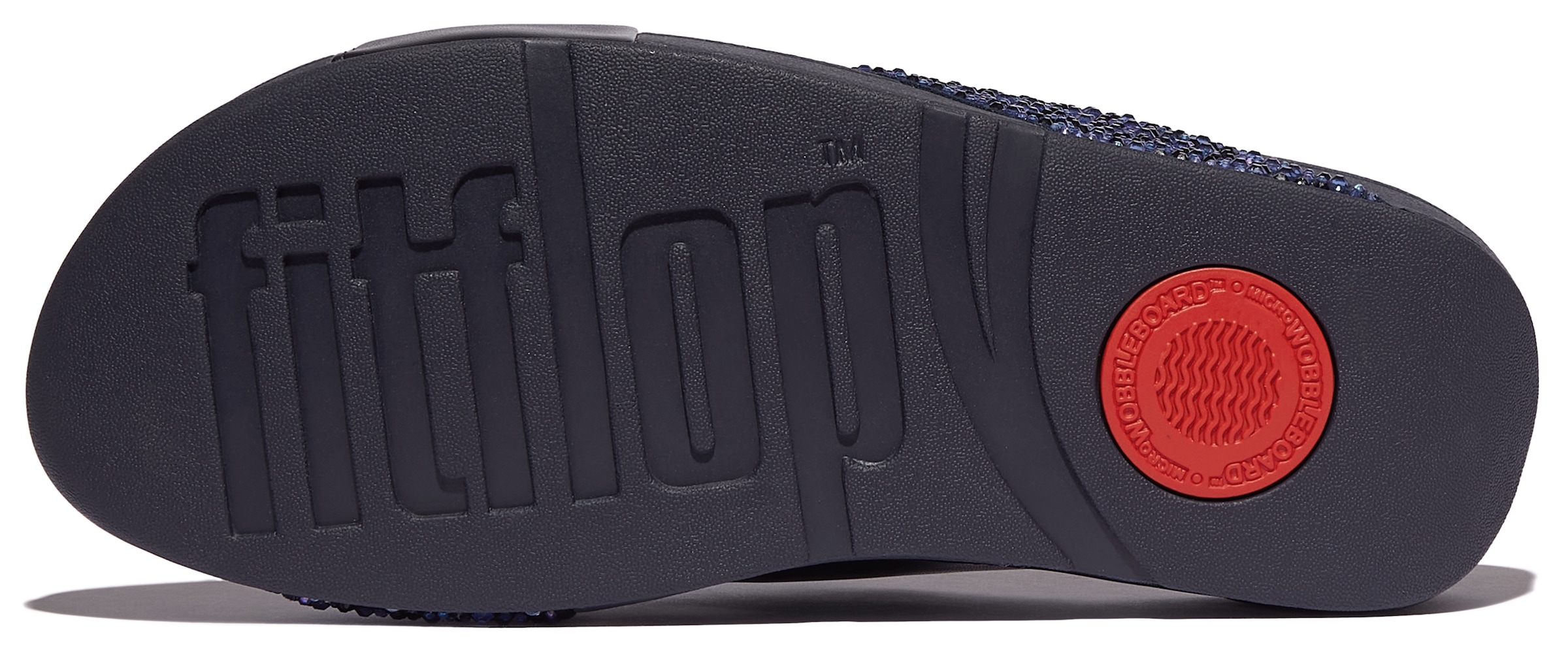 Fitflop Pantolette »LULU CRYSTAL«, Plateauschuh, Slides mit trendigen Glitzerdetails