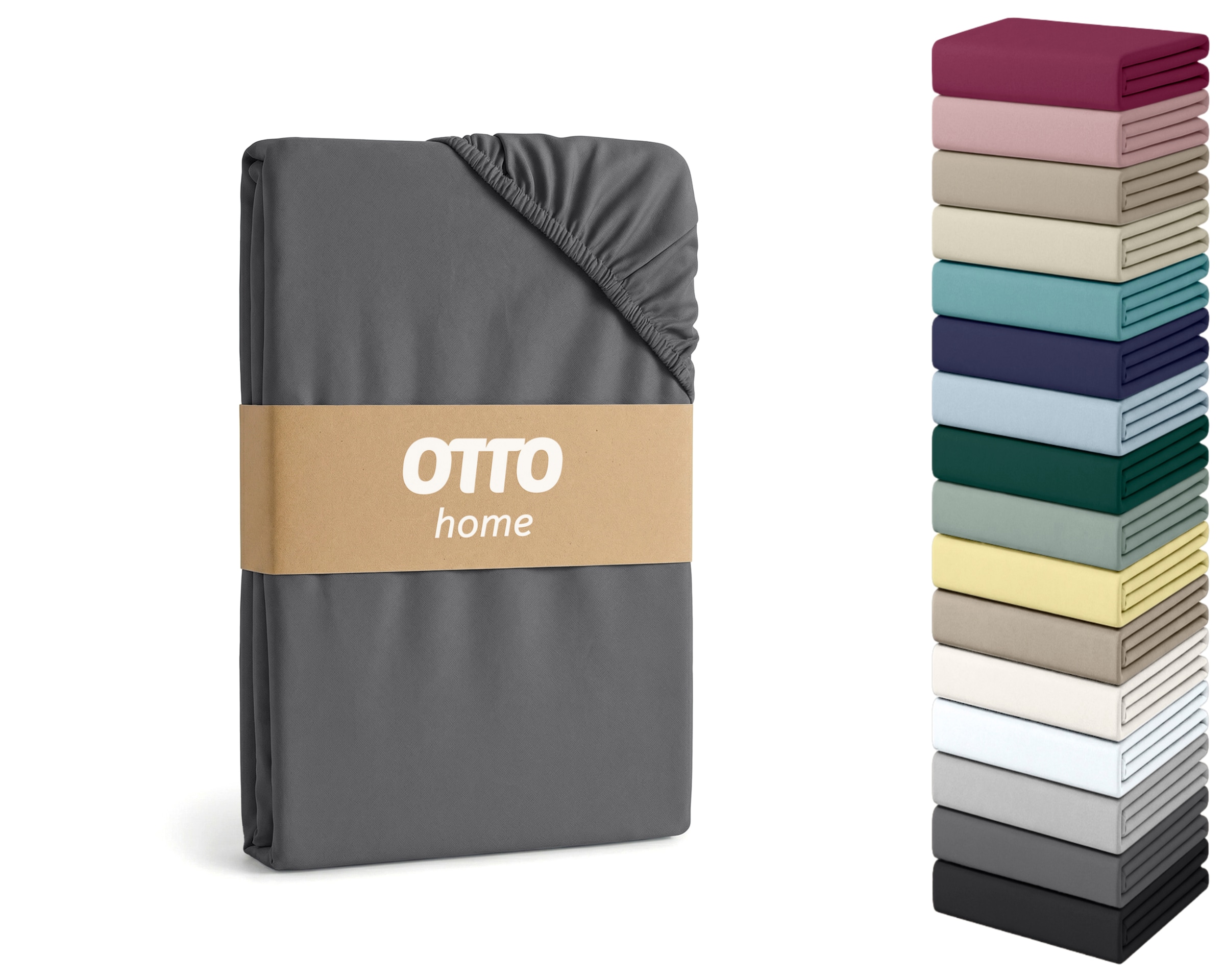 OTTO home Spannbettlaken "Cremona für Matratzen bis 30 cm Höhe" NEU 96% Baumwolle & 4% Elasthan, in Basic, Komfort & Premium Qualität