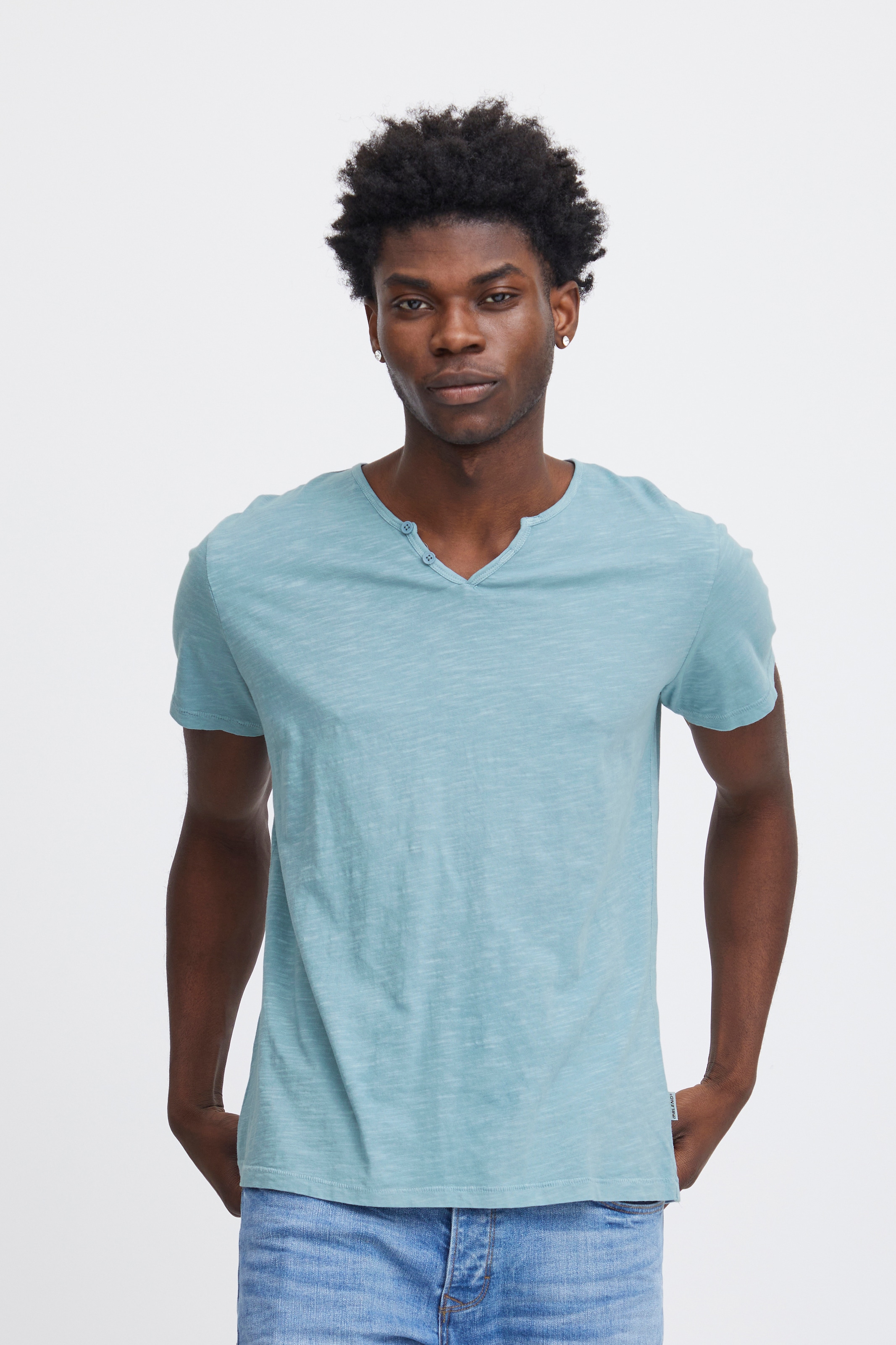 Blend T-Shirt »BHAshton split neck tee«