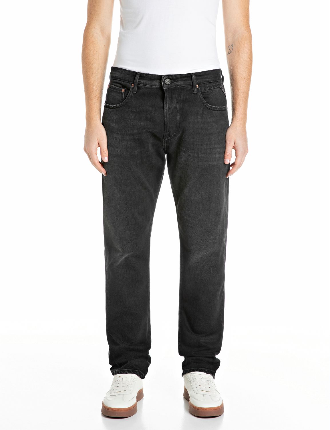 Replay Straight-Jeans "Aideen" im 5-Pocket-Stil