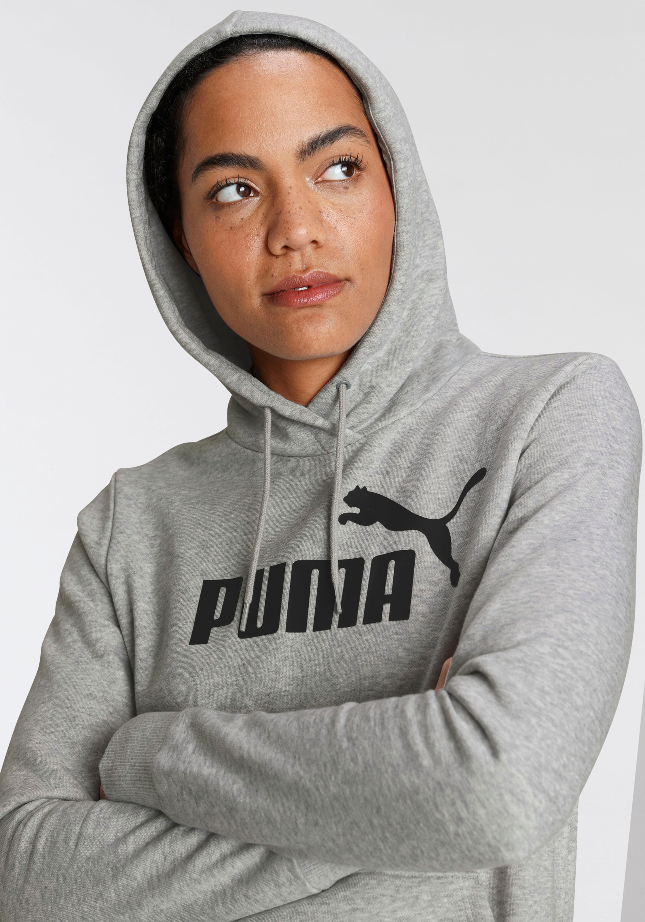 PUMA Kapuzensweatshirt »ESS LOGO HOODIE FL« online kaufen | BAUR