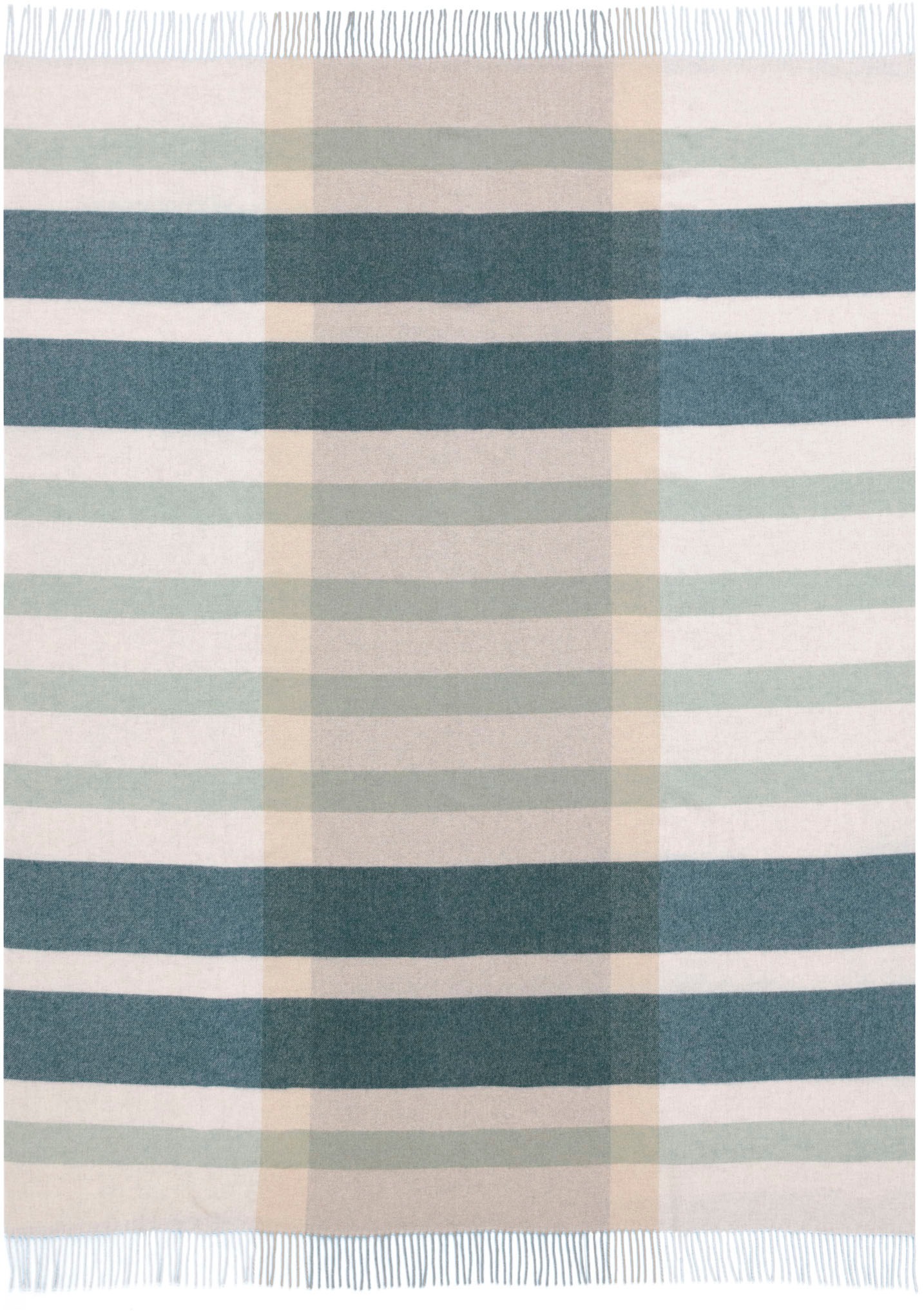 Biederlack Plaid »Teal Charming«, mit Franse
