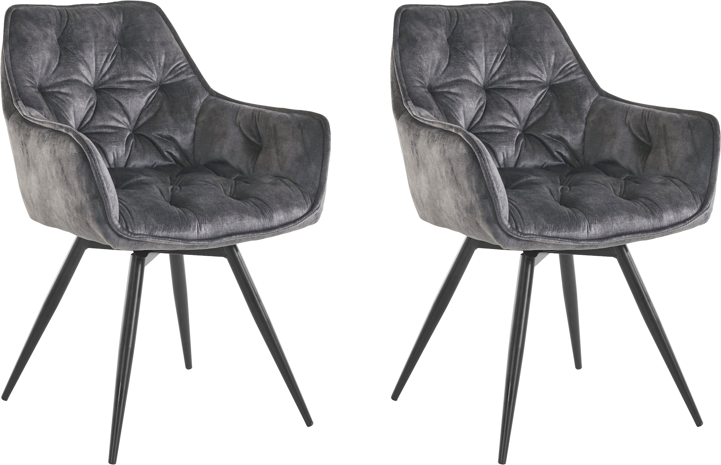 HELA Esszimmerstuhl "Mara" (Set) 2 Stk.Drehstuhl, Teddy Bezug, Webstoff ode günstig online kaufen