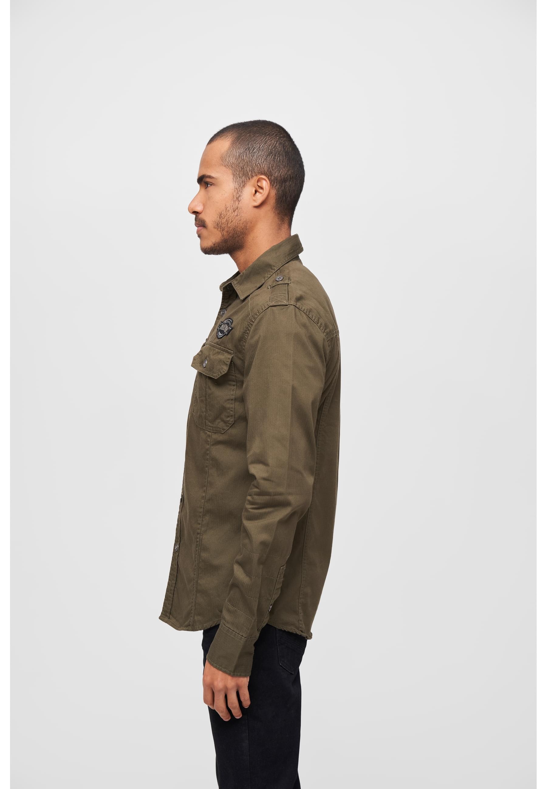 Brandit Langarmhemd »Brandit Herren Luis Vintageshirt«, (1 tlg.)