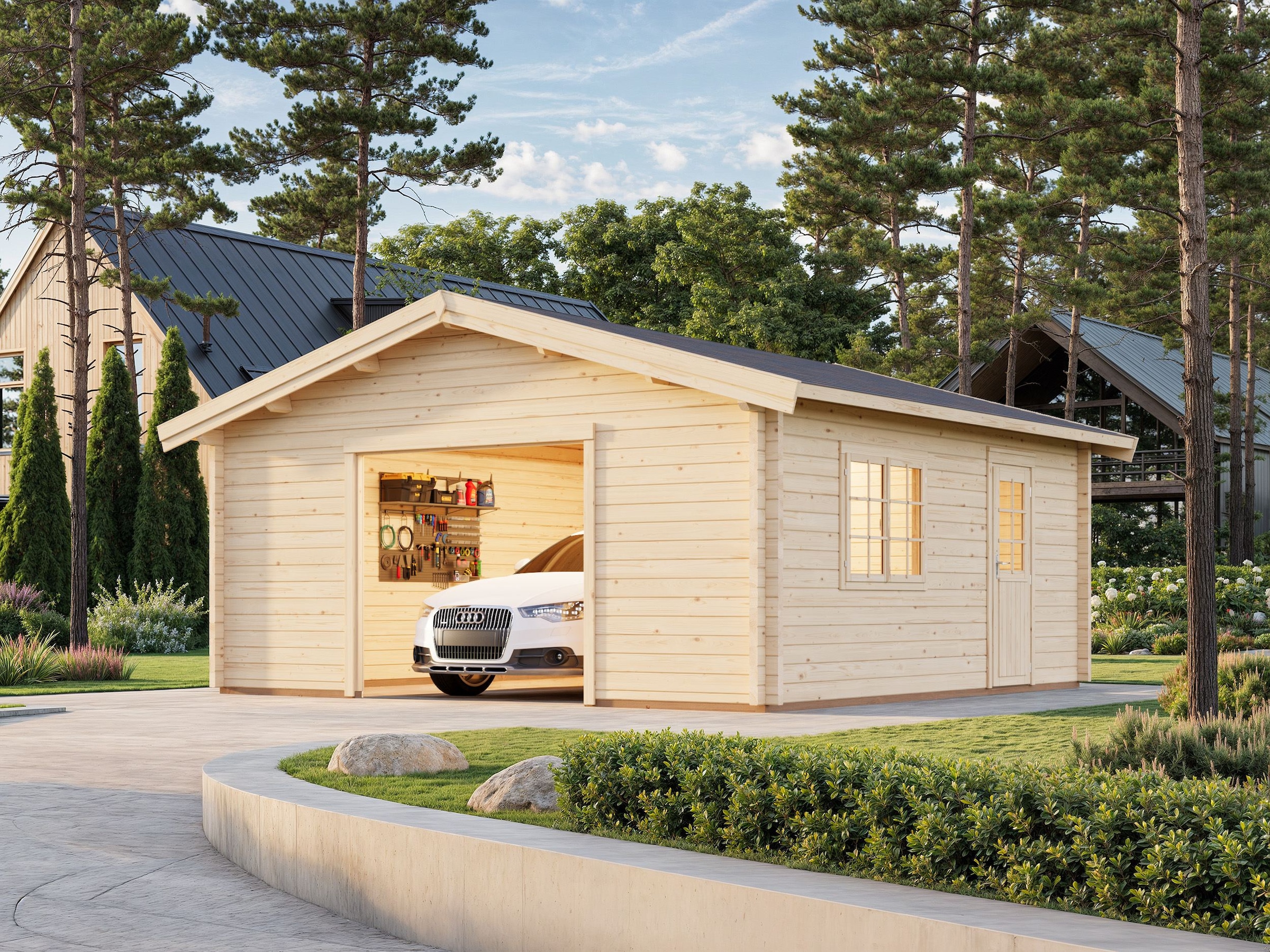 Palmako Garage »Roger, ohne Tor« BxTxH: 622x596x312 cm