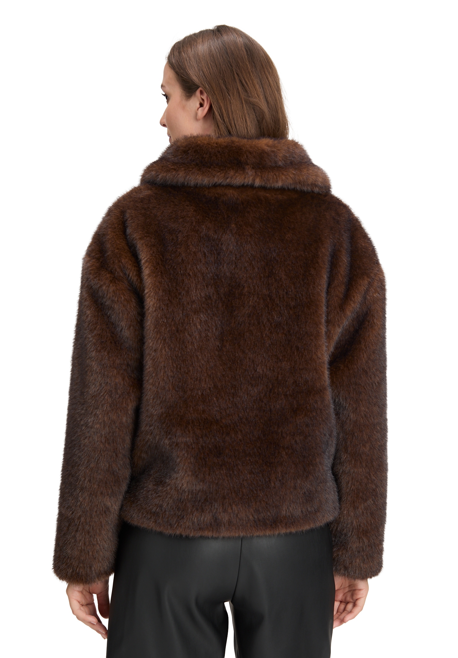 Cartoon Fellimitatjacke »Damen Kunstfell-Jacke mit Eingrifftaschen«