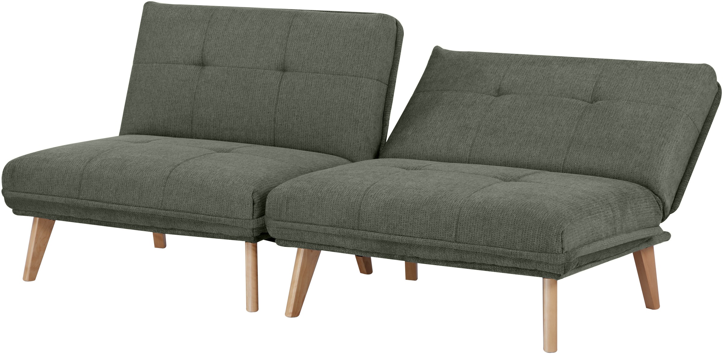 INOSIGN Sessel »DELANEY Schlafsofa, bestehend aus 2 Modulen, mit Schlaffunktion«, Bettsofa, Schlafsessel, Klappsofa, erweiterbar, in Webstoff