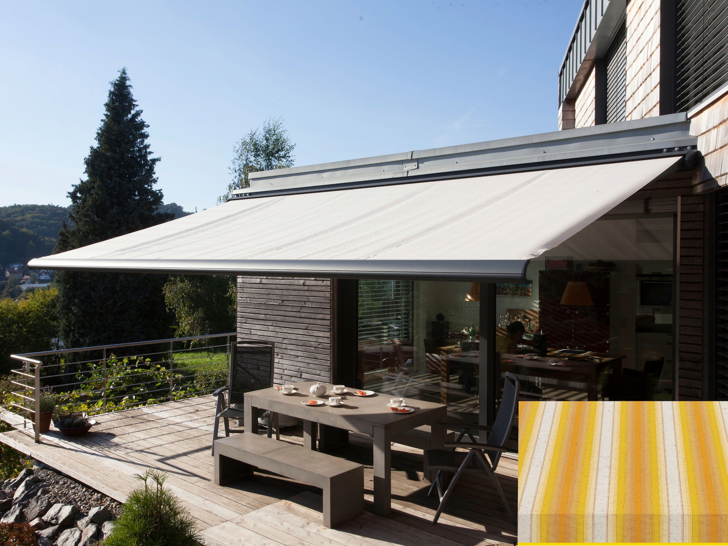 Wismar Kassettenmarkise "Classic S-Compact" Breite: 550 cm, Ausfall: 300 cm günstig online kaufen