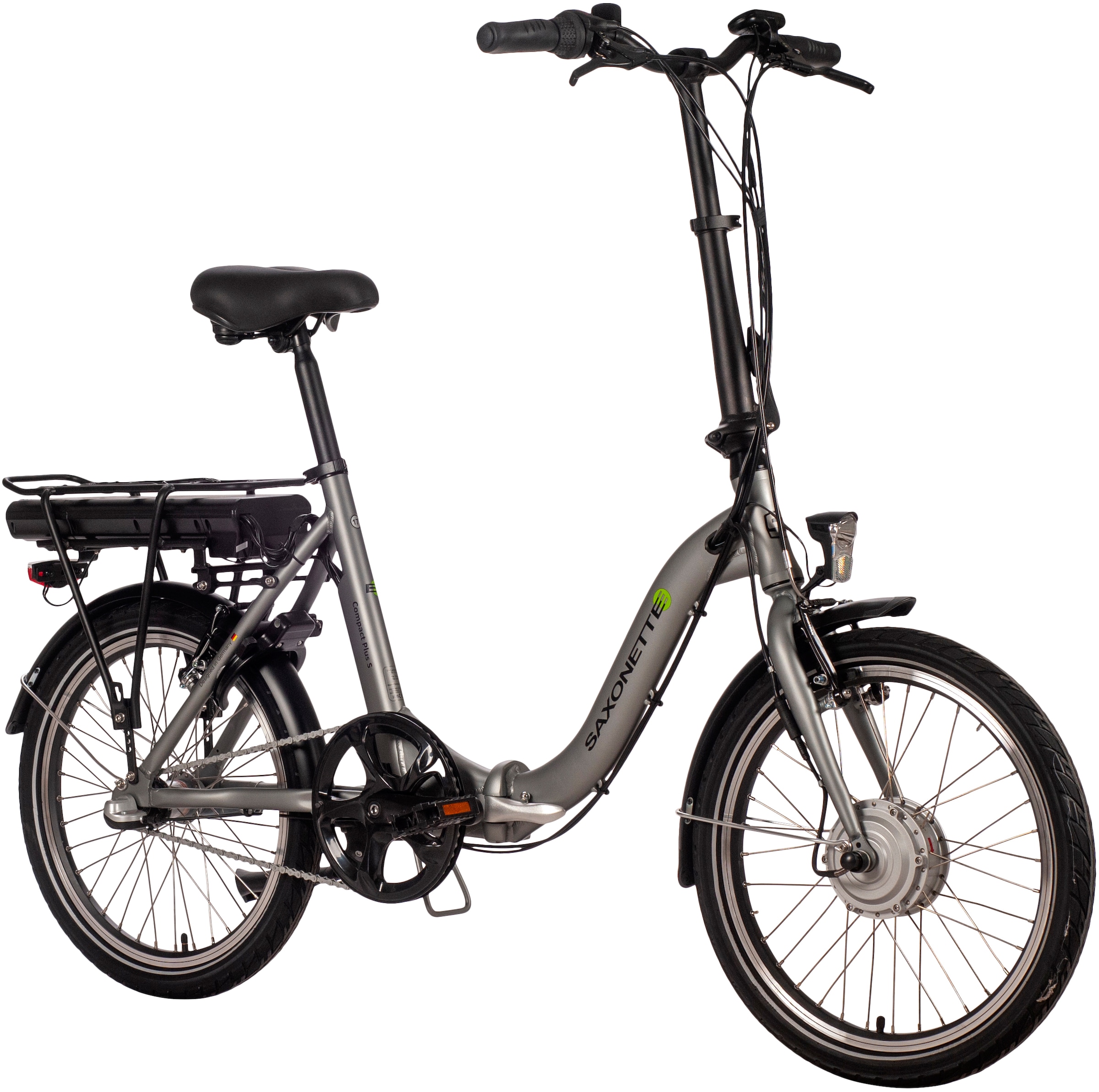 SAXONETTE E-Bike »Compact Plus S«, 3 Gang, Frontmotor 250 W, (mit Akku-Ladegerät), Pedelec