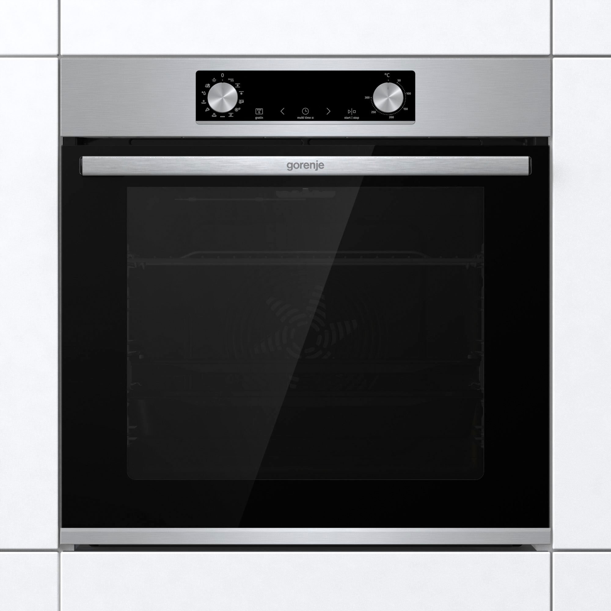 GORENJE Einbaubackofen "BOS6737E13X", Aqua-Reinigungsfunktion, AirFry-Funktion