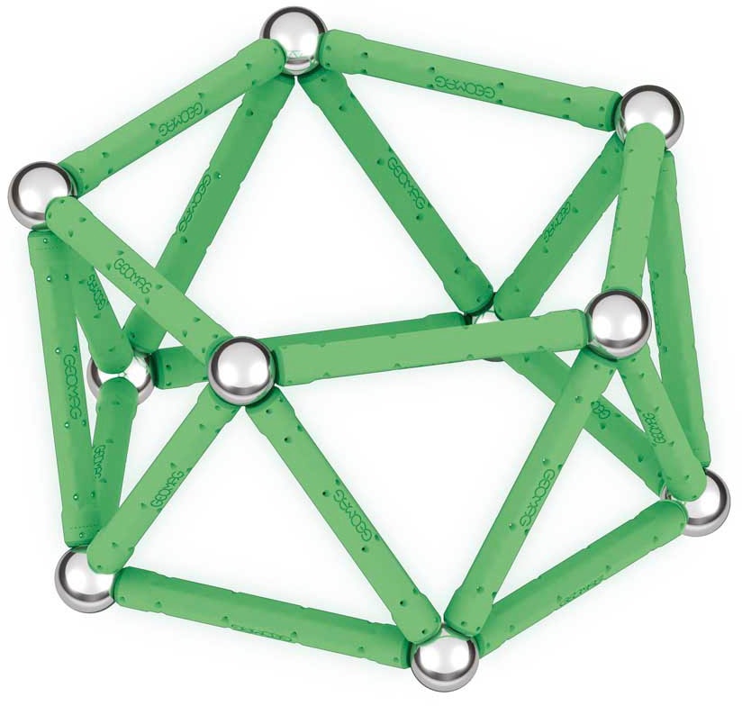 Geomag™ Magnetspielbausteine »GEOMAG™ Glow, Recycled«, (42 St.), aus recyceltem Material