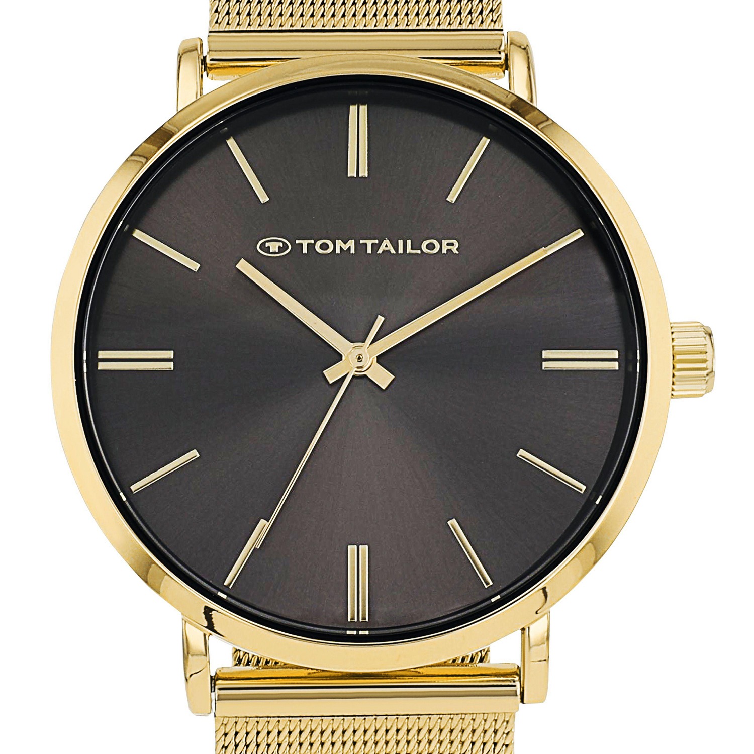 TOM TAILOR Quarzuhr Armbanduhr, Herrenuhr, Edelstahlarmband, analog