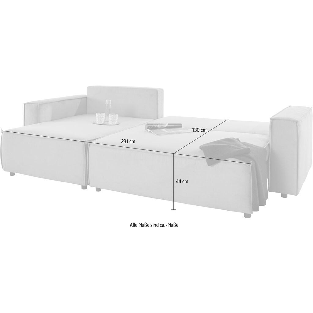 INOSIGN Ecksofa »Marva L-Form«