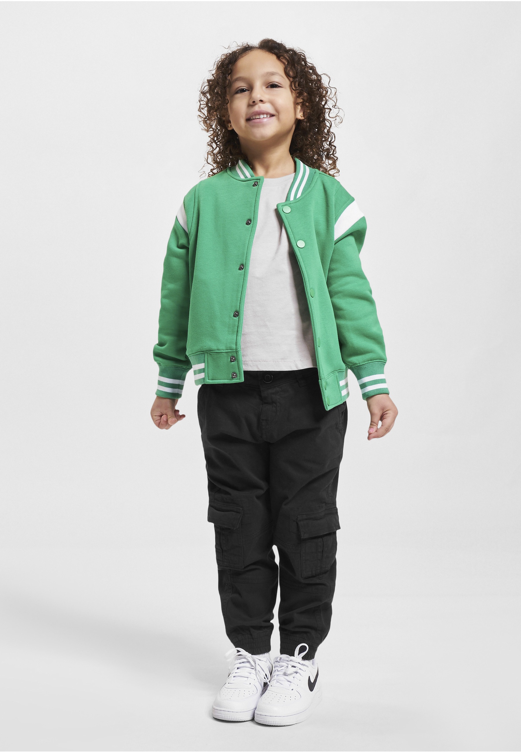 URBAN CLASSICS Collegejacke »Urban Classics Herren Boys Inset College Sweat Jacket« 1 Stk. tlg. ohne Kapuze