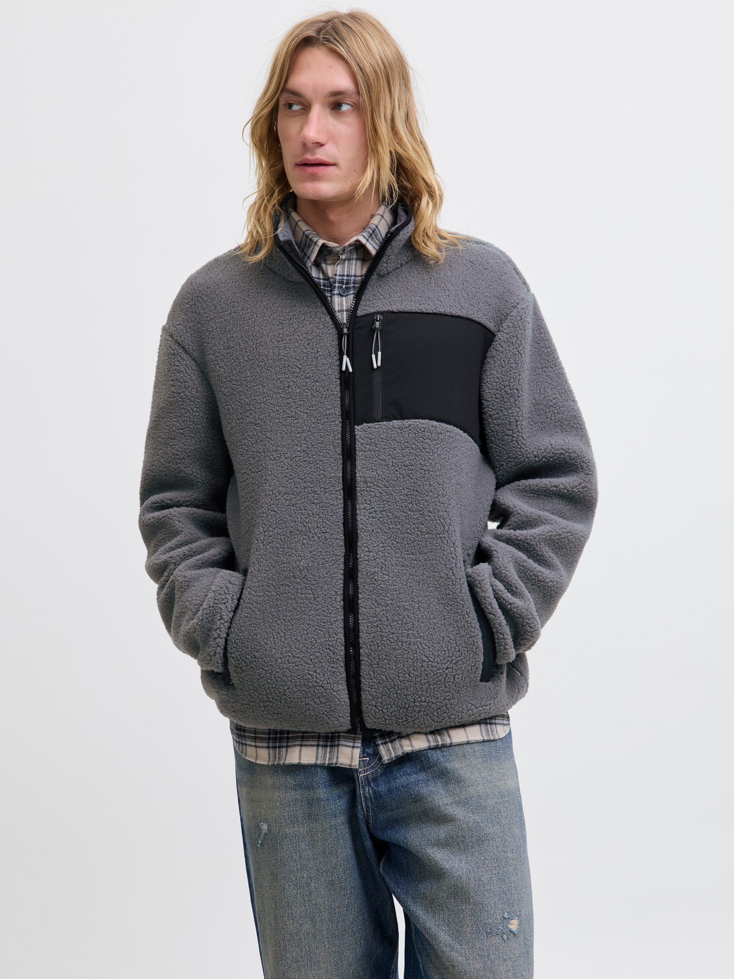 Jack & Jones Fleecejacke "JJTHATCHER FLEECE JACKET" günstig online kaufen