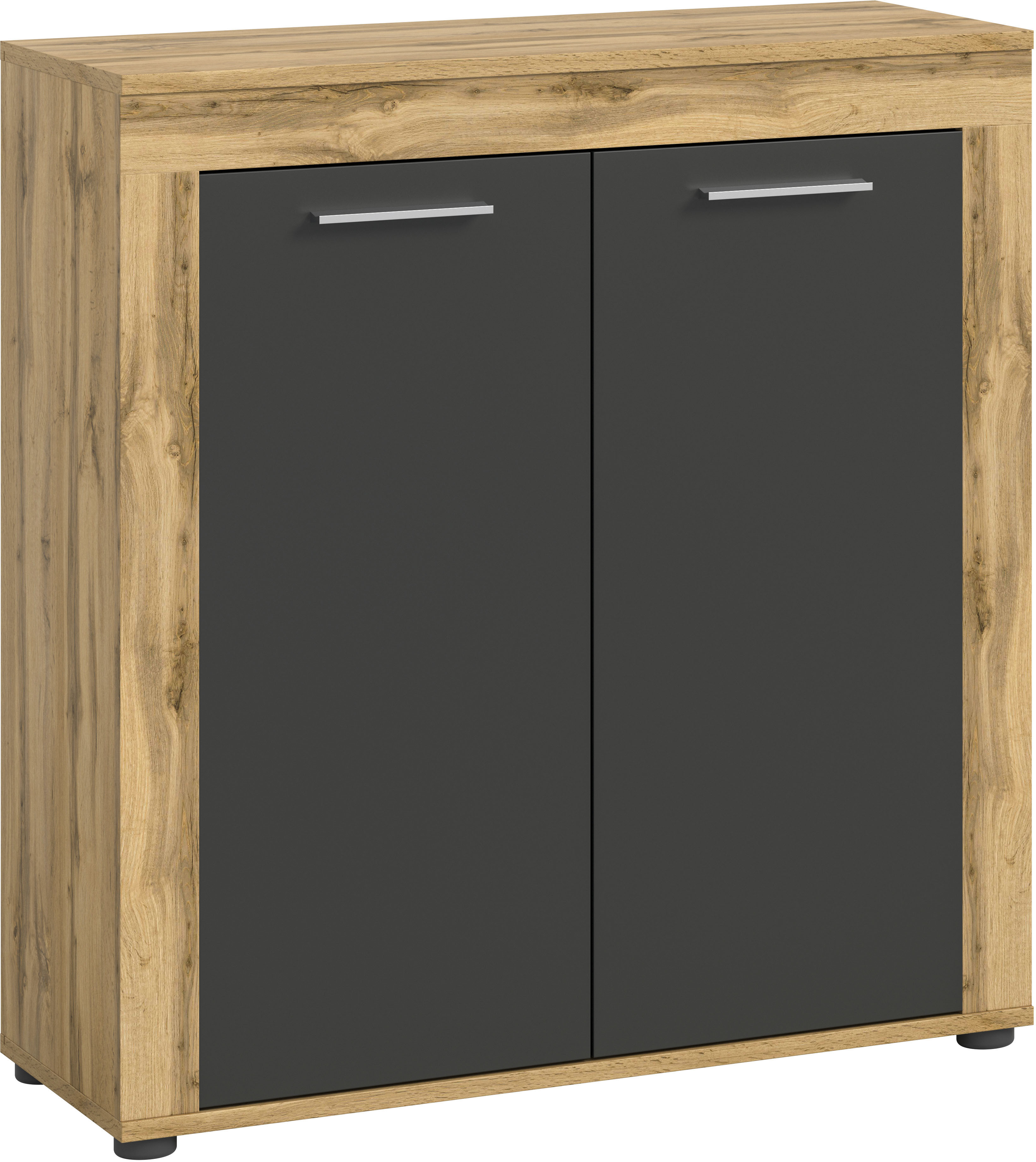 OTTO home Highboard "AOSTA, Höhe 88 cm, 2 Türen, 3 Fächer, 2 Einlegeböden" in verschiedenen Farbausführungen, individuell kombinierbar, Kommode, Schrank, Anrichte, Standschrank, Sideboard, Wohnzimmer