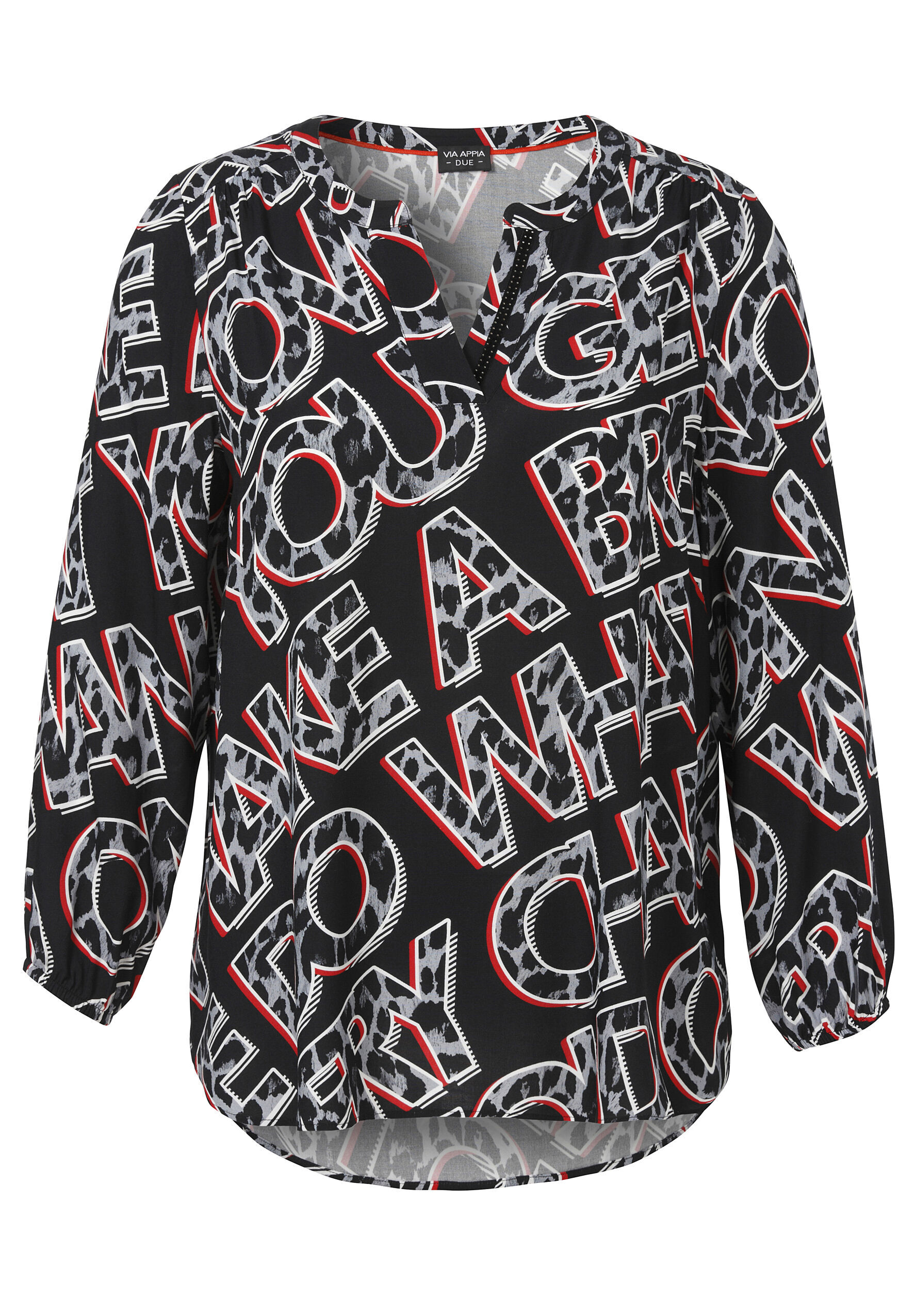 VIA APPIA DUE Tunika "VIA APPIA DUE Tunika" mit Letter-Print, große Größen