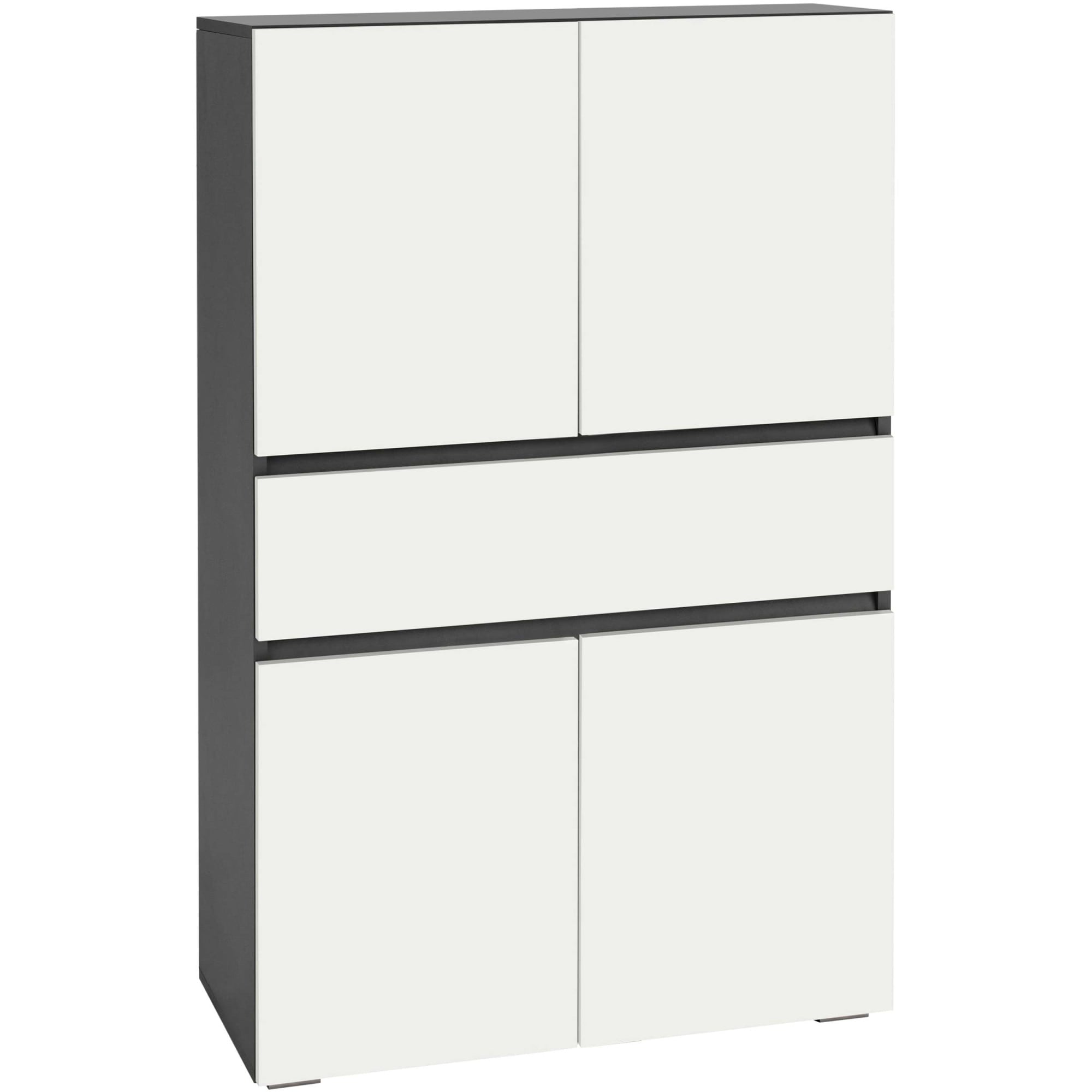 Home affaire Midischrank "Wisla" mit 4 Türen & 1 Schublade, Breite 76 cm, Höhe 130 cm