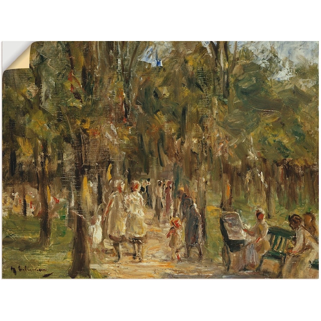 Artland Wandbild »Tiergarten. 1915«, Gruppen & Familien, (1 St.), als  Leinwandbild, Wandaufkleber oder Poster in versch. Größen bestellen | BAUR
