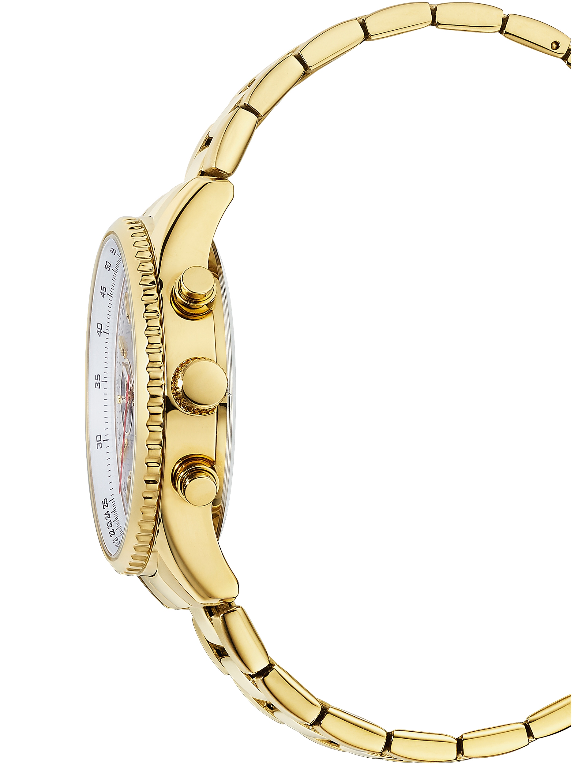 Bruno Banani Multifunktionsuhr »Clubbing« Quarzuhr, Armbanduhr, Herrenuhr, Edelstahlarmband, analog, Tag