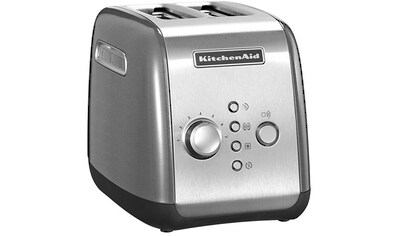 KitchenAid Toaster »5KMT221ECU CONTOUR SILVER«, 2 kurze Schlitze, für 2 Scheiben, 1100 W kaufen