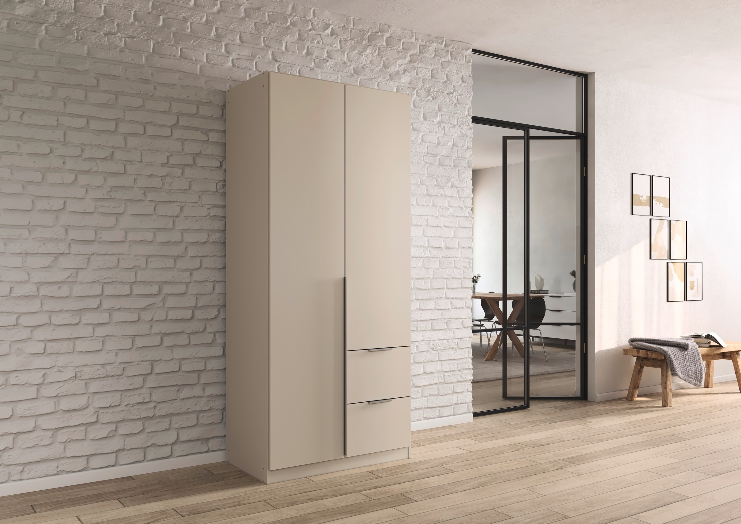 OTTO home Drehtürenschrank "Kleiderschrank Schrank Garderobe AGORDO mit Dek günstig online kaufen