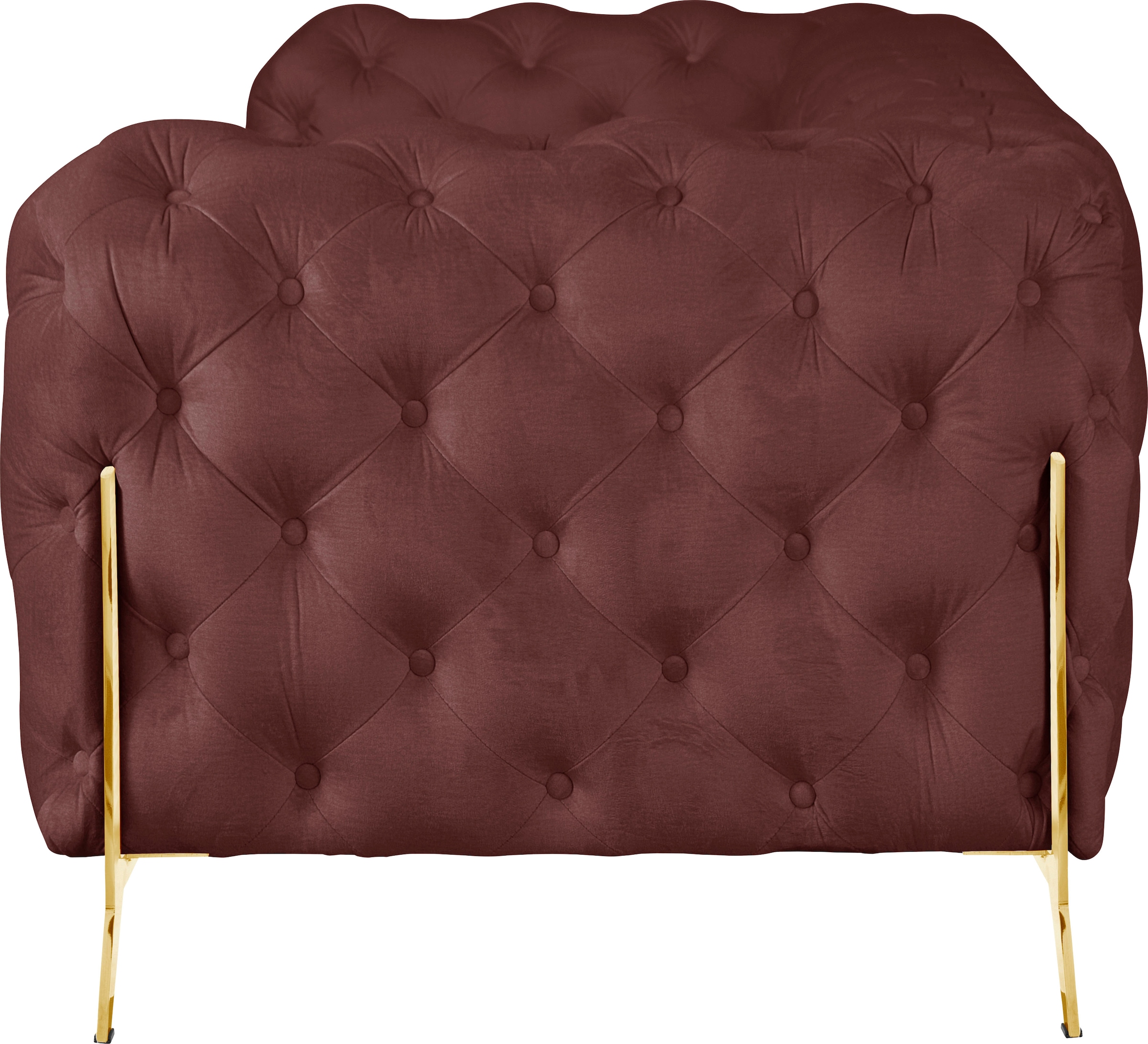 Leonique Chesterfield-Sofa »Amaury«, aufwändige Knopfheftung, moderne Chesterfield Optik, Fußfarbe wählbar