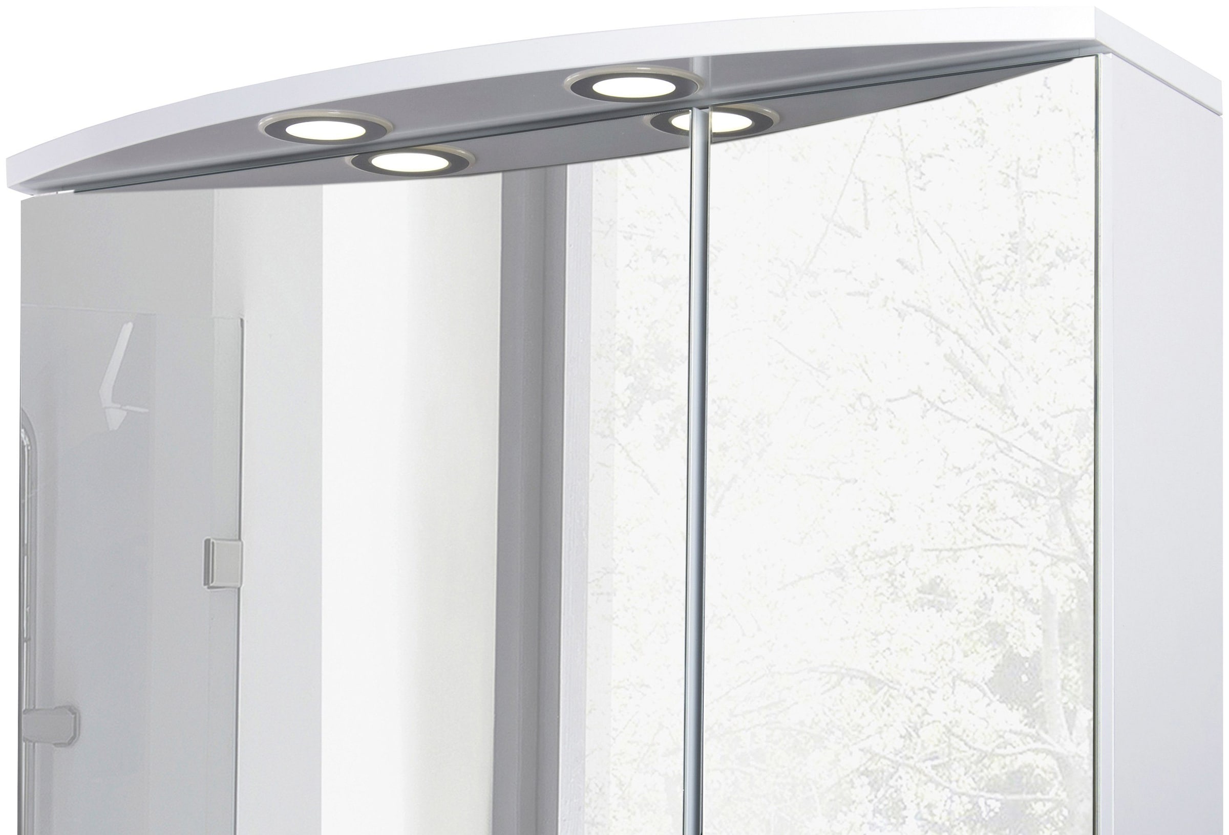 Schildmeyer Spiegelschrank »Verona«, Breite 60 cm, 2-türig, 2 LED- Einbaustrahler, Schalter-/Steckdosenbox bestellen | BAUR