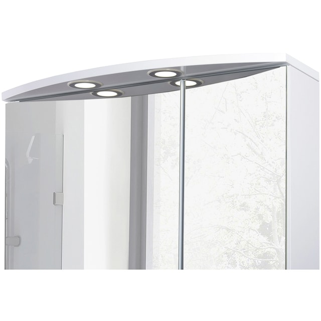 Schildmeyer Spiegelschrank »Verona«, Breite 60 cm, 2-türig, 2 LED- Einbaustrahler, Schalter-/Steckdosenbox bestellen | BAUR