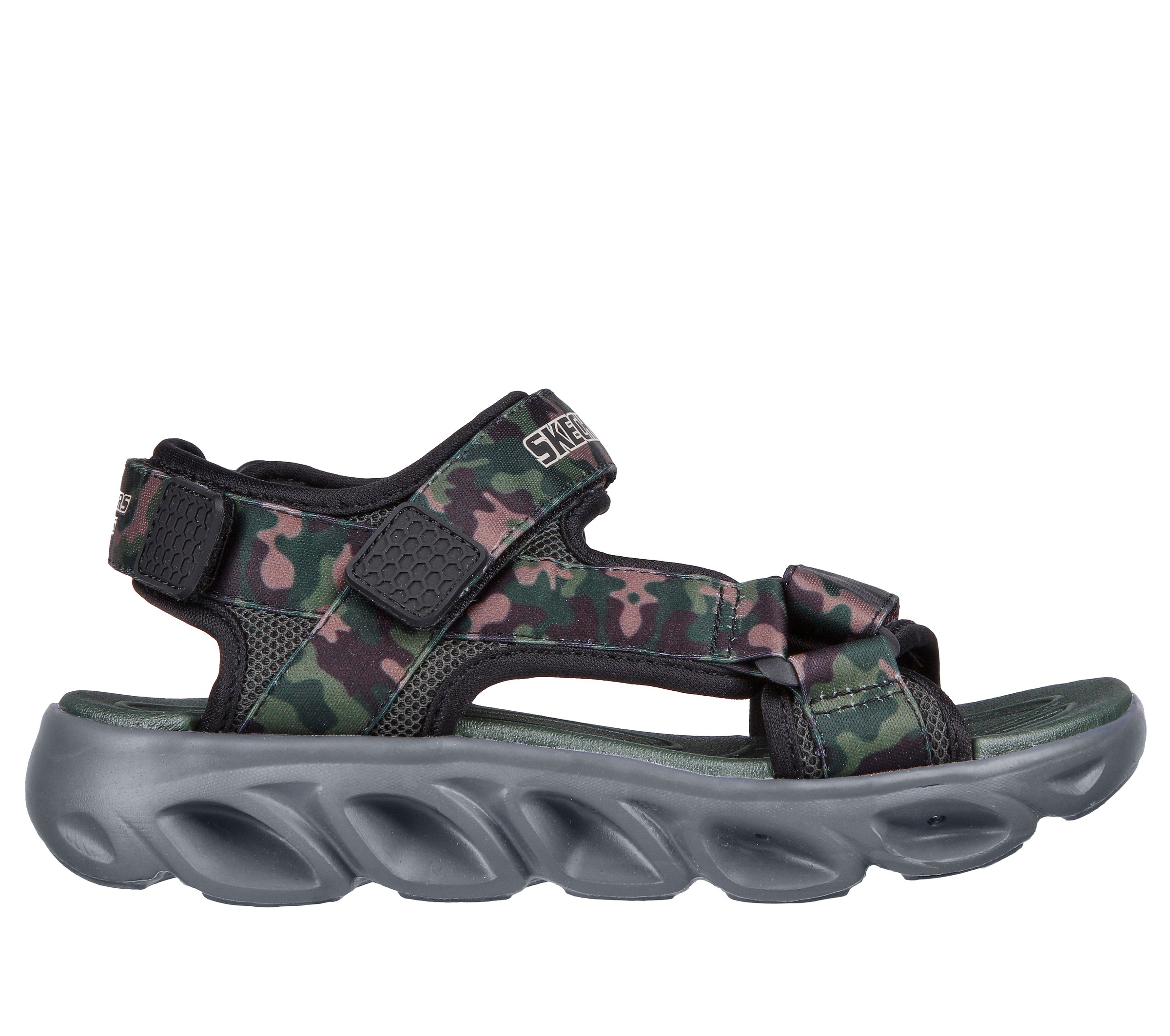 Skechers Hypno-Splash Sun Breaks Sandal Black/Olive 29 3