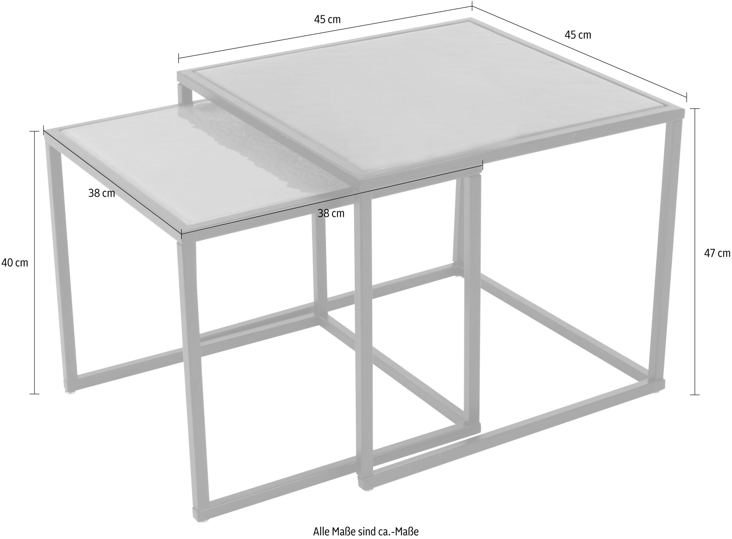 Paroli Couchtisch, (Set, 2 St.), quadra günstig online kaufen