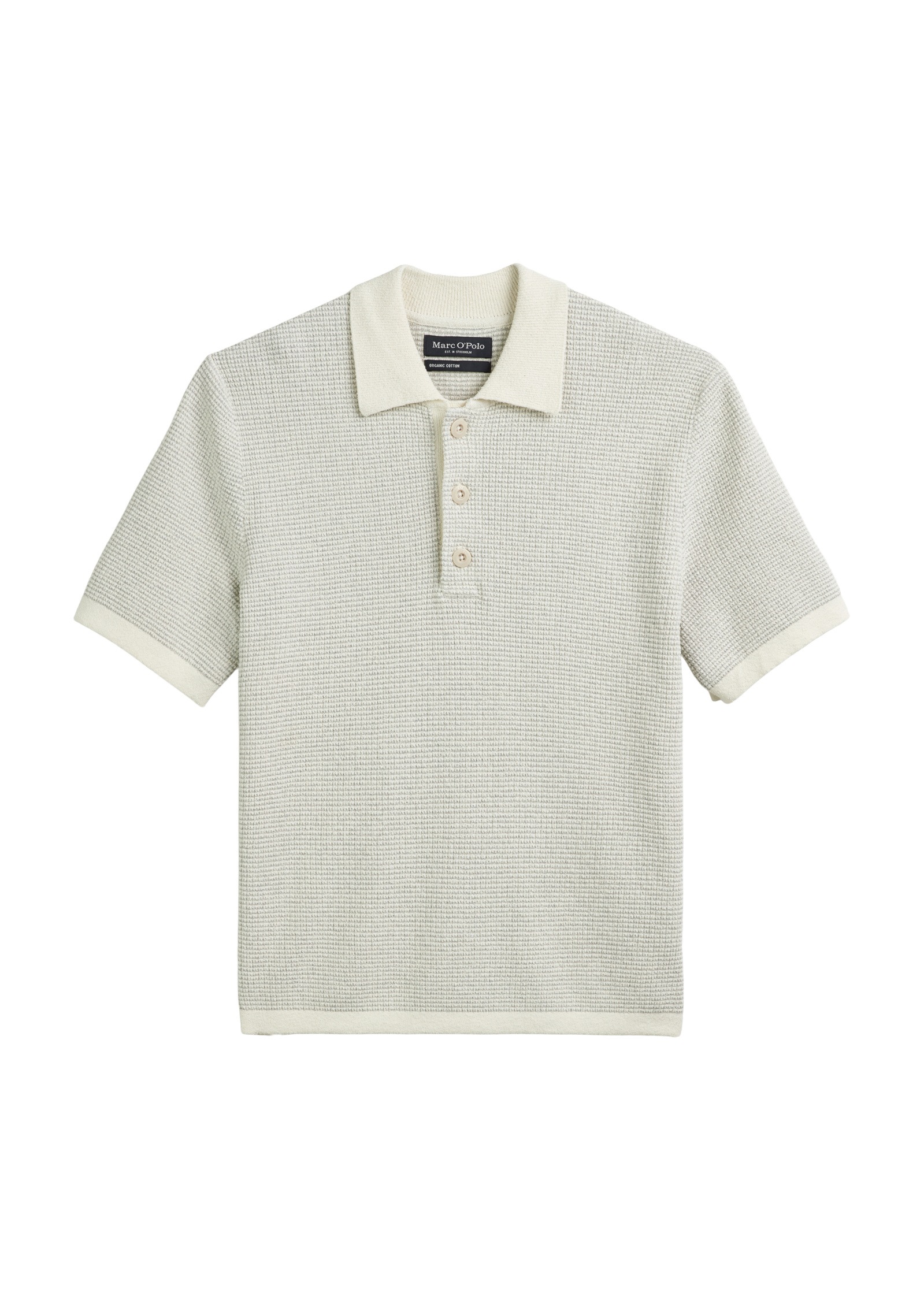 Marc O'Polo Kurzarmpullover »aus Bio-Baumwoll-Mix«