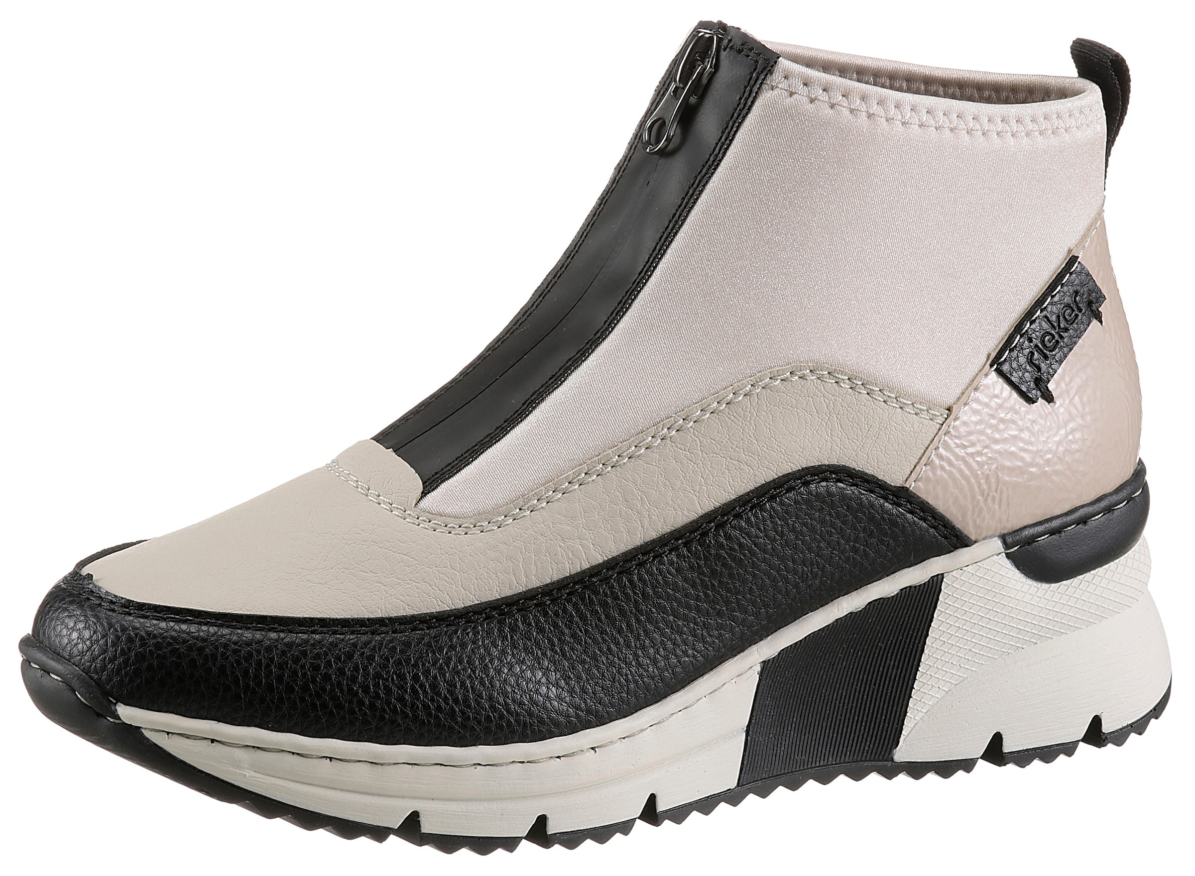 Rieker Schlupfboots Stiefelette, High Top Sneaker mit Reißverschluss auf de günstig online kaufen