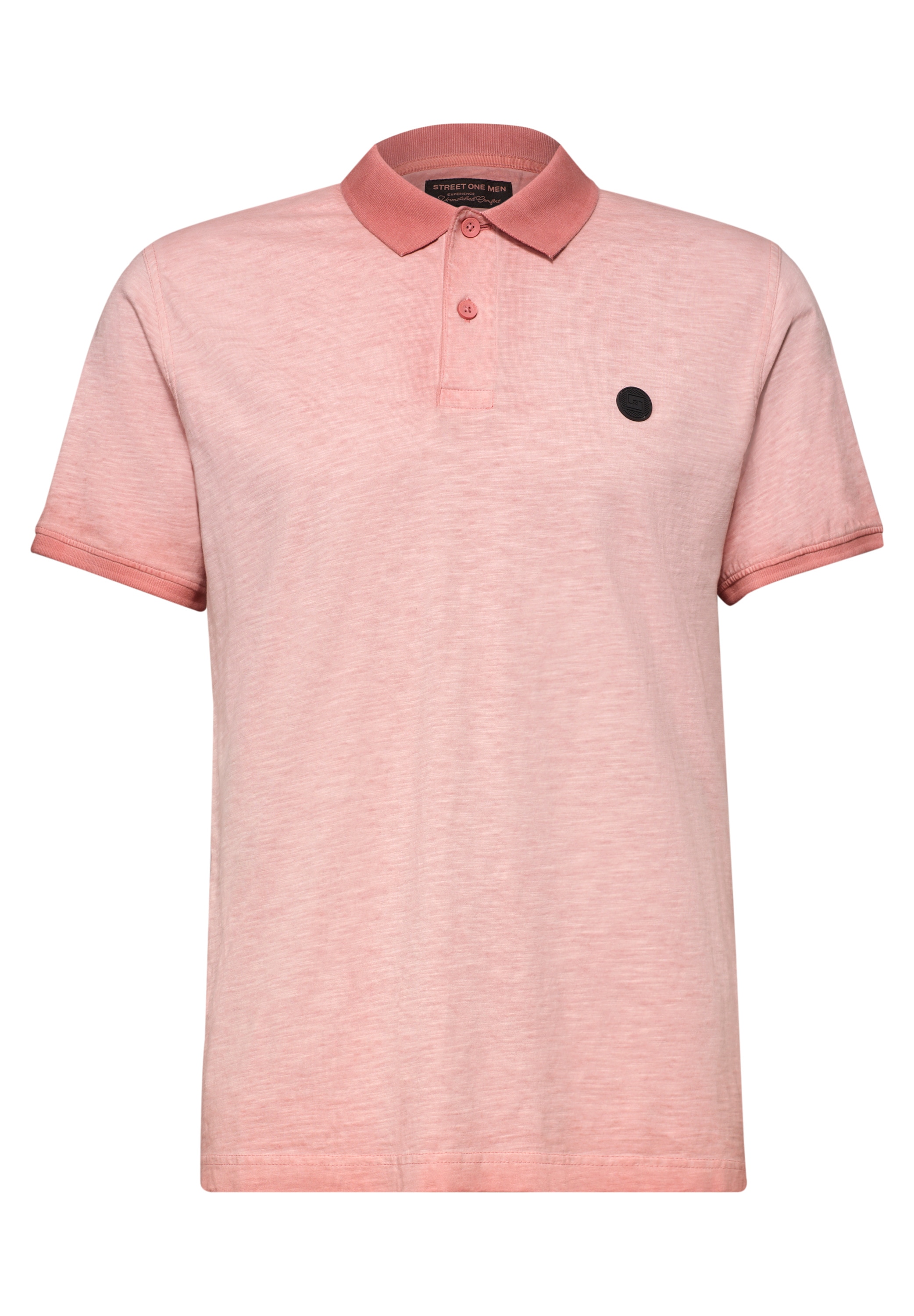STREET ONE MEN Poloshirt in washed Optik