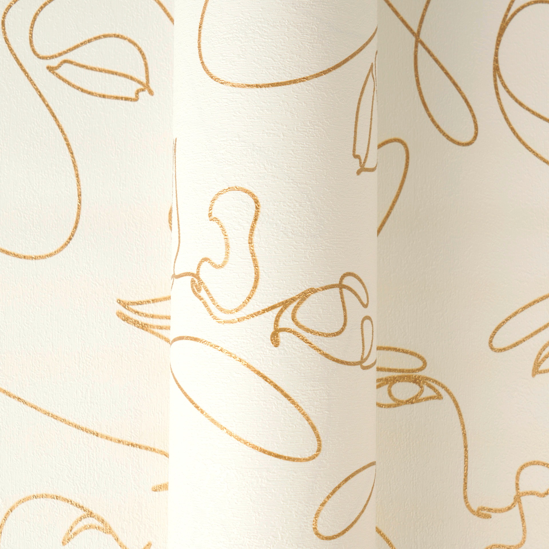 A.S. Création Vliestapete »Pintwalls III Line-Art Abstrakte Gesichter« 3D-Optik strukturiert