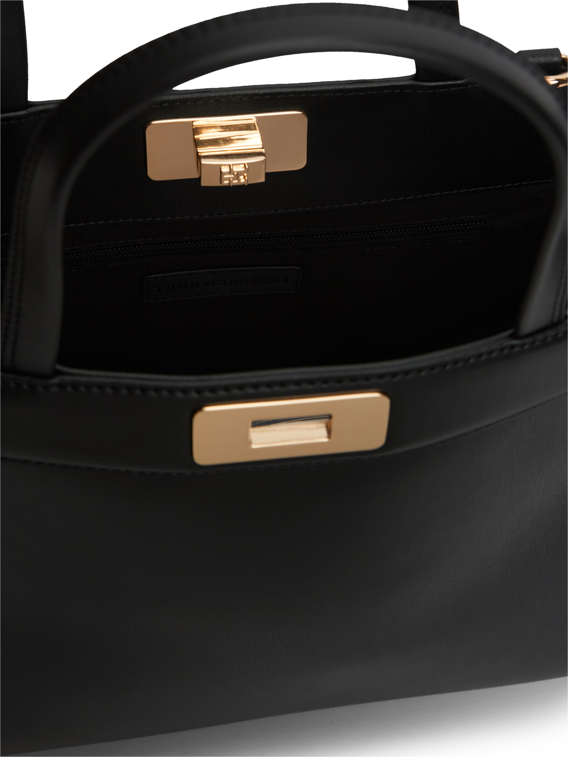 Tommy Hilfiger Henkeltasche »TH MODERN SATCHEL« Damen Tragetasche, Umhängetasche, mit goldfarbenen Details